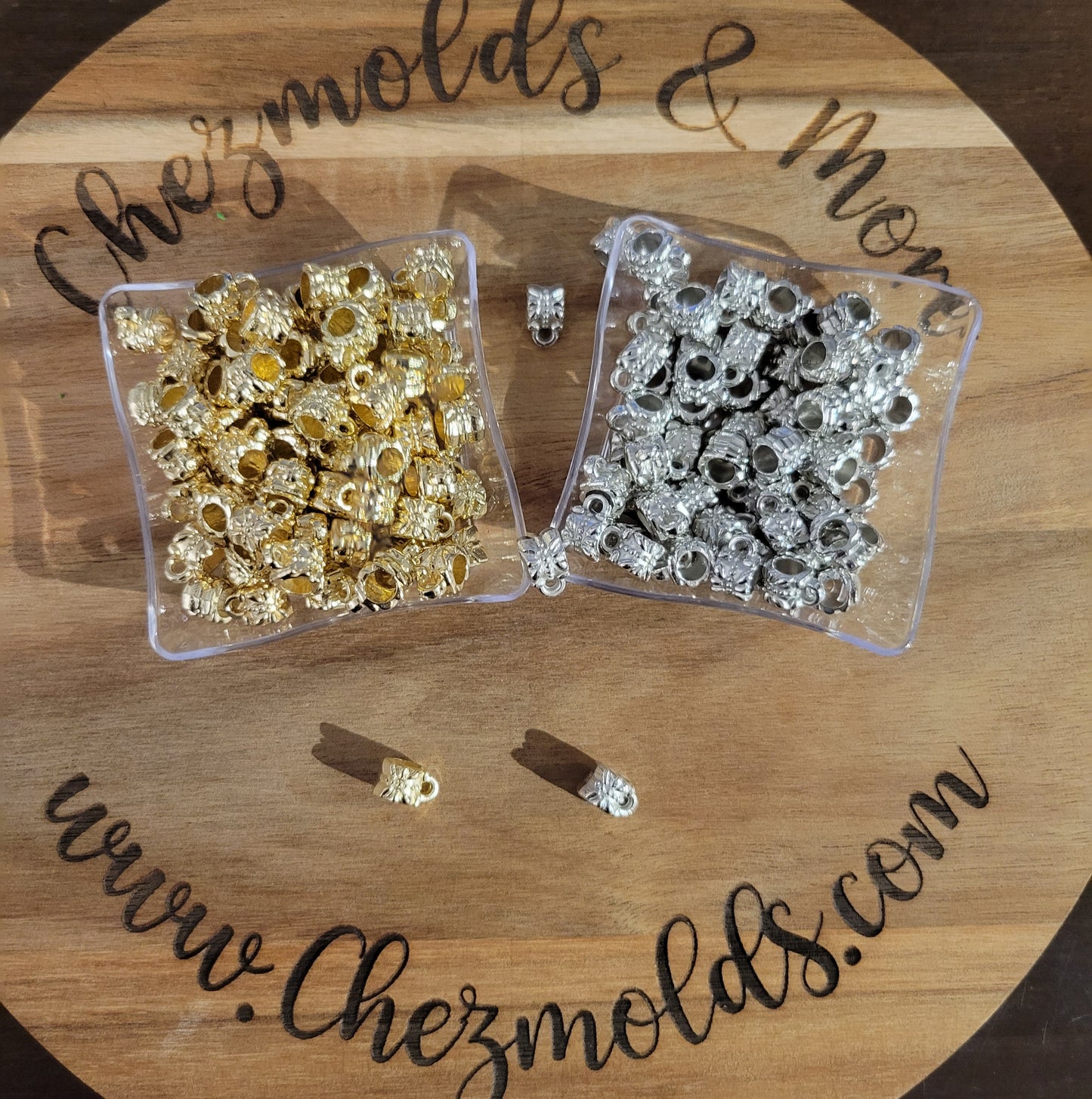 Spacer attachments for charm/fidget/acrylic flatback- set of 10