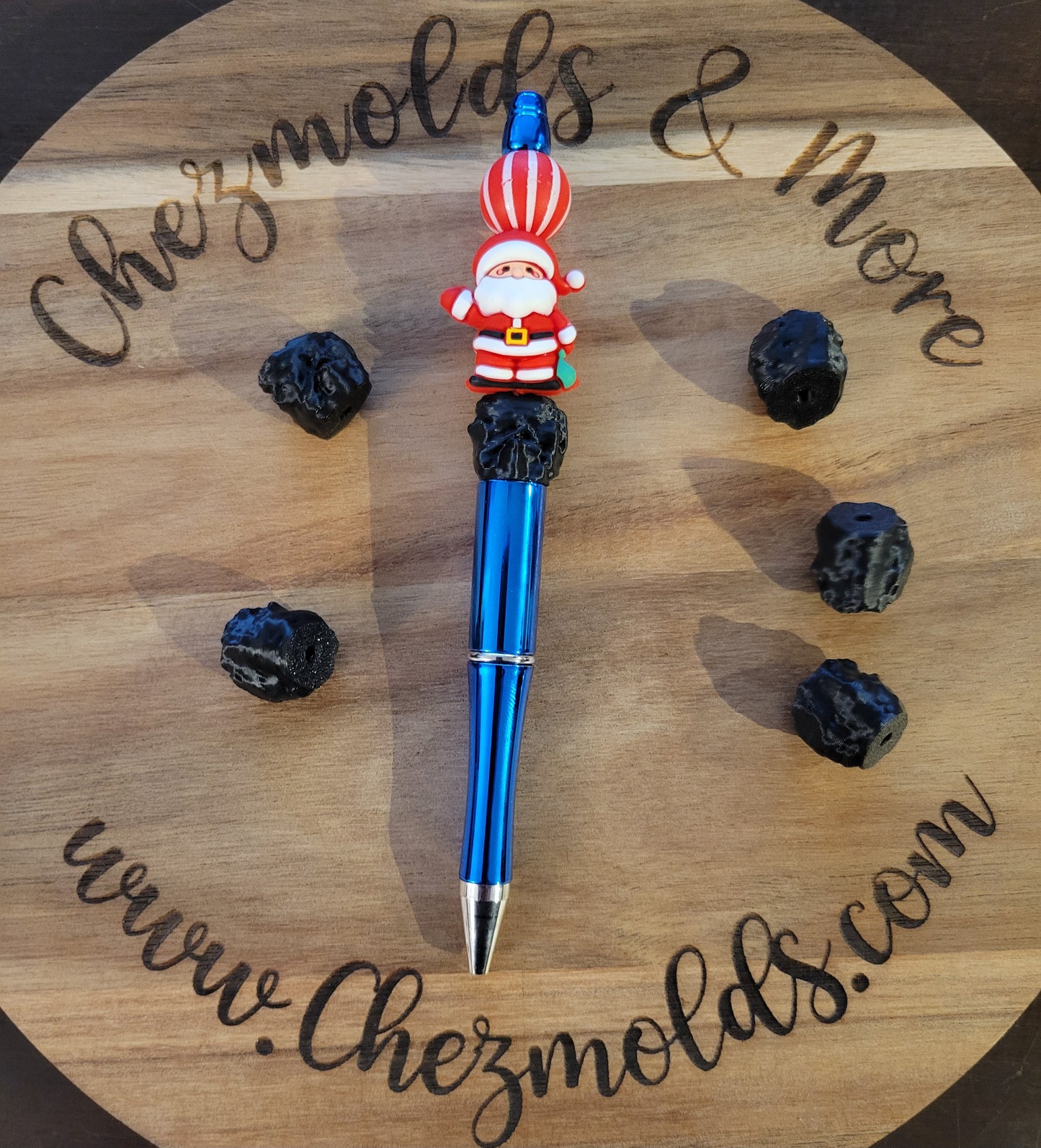 CE 3d printed lump o coal- focal Bead