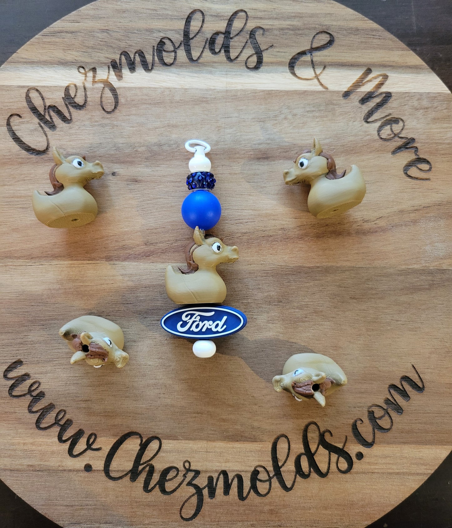 CE 3d printed Ducky horse- focal Bead