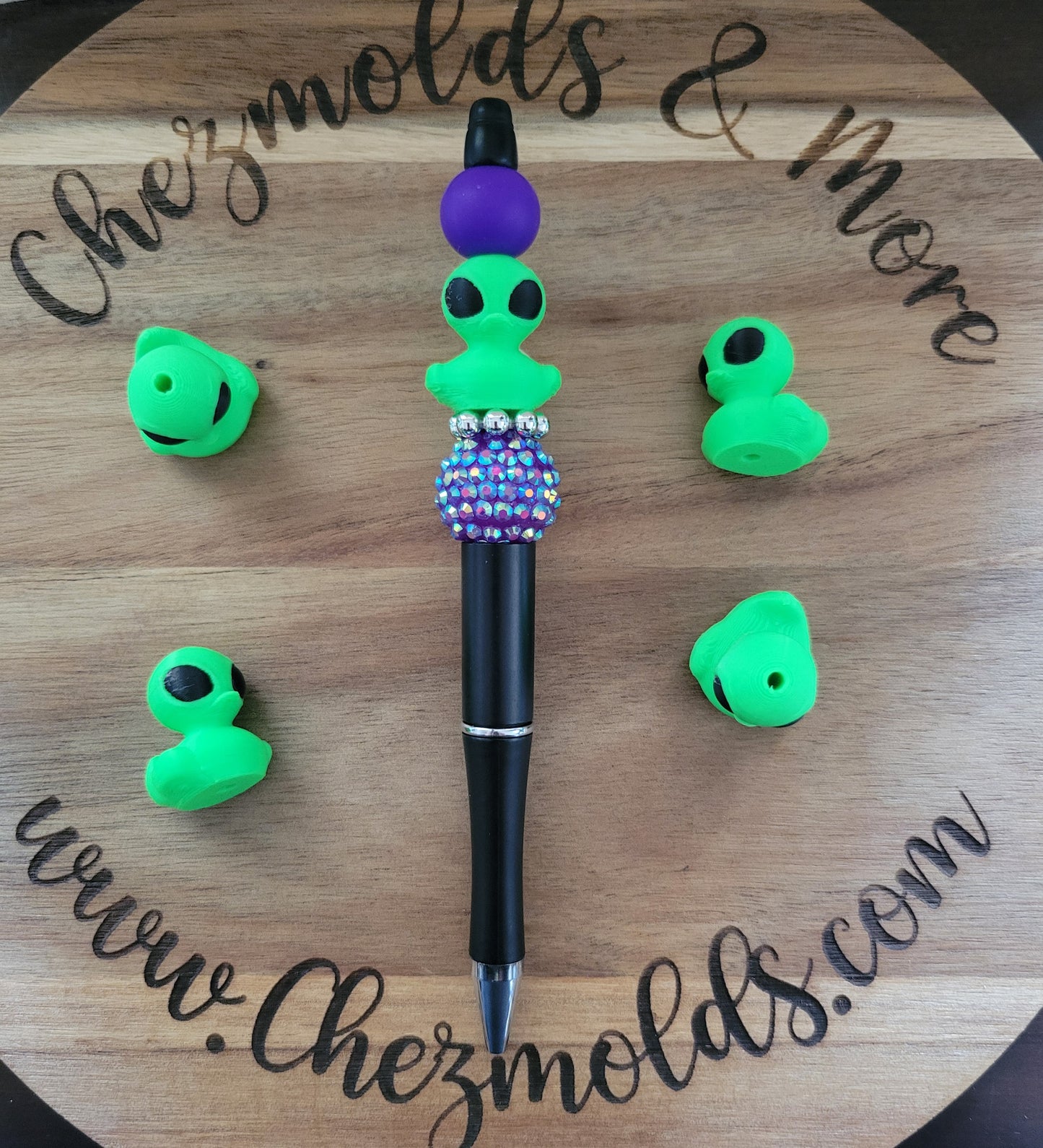 CE 3d printed alien ducky- focal Bead