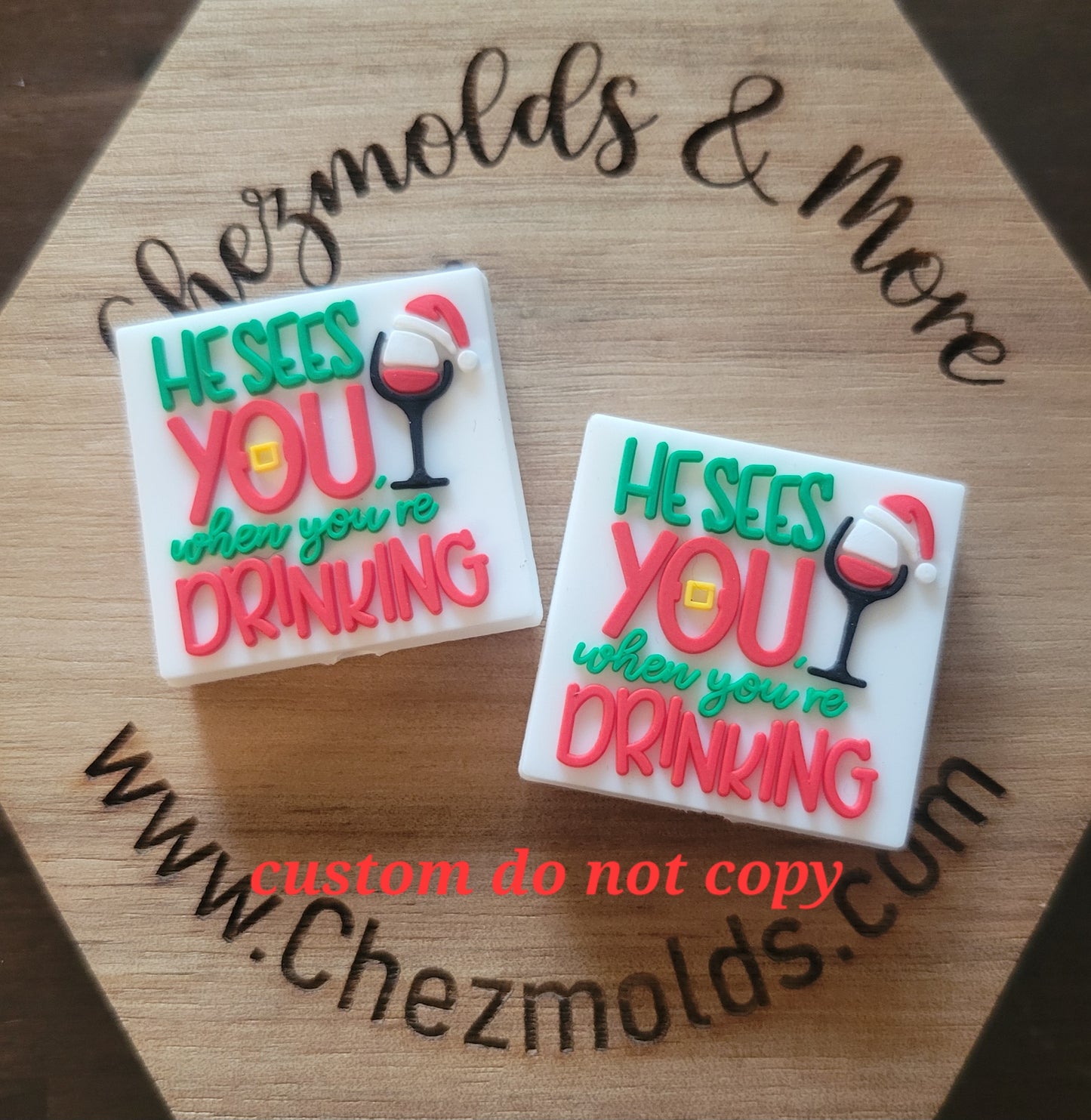 CE - He sees you when you're drinking- focal Bead