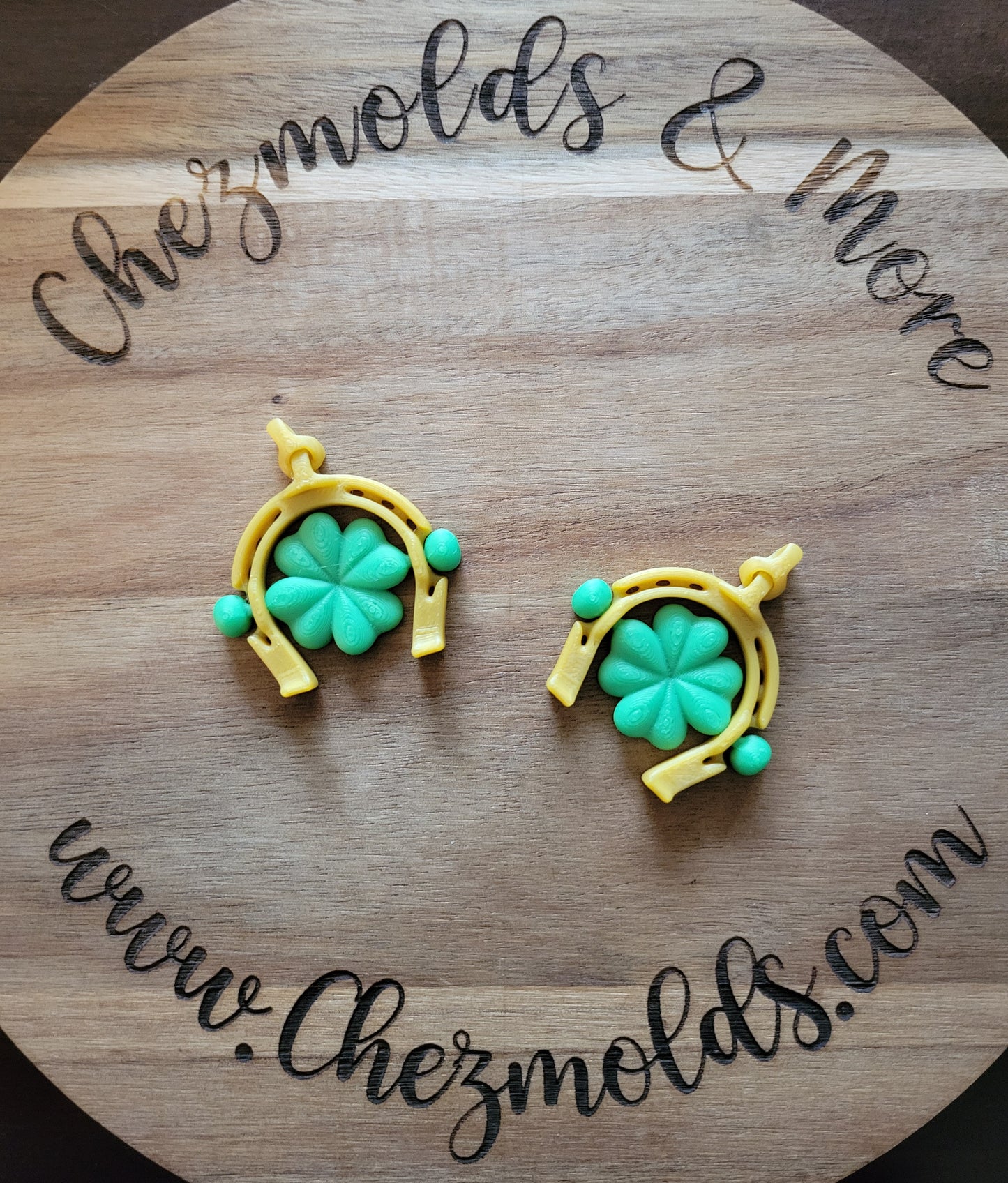 Beadable 3d printed -clover spinner