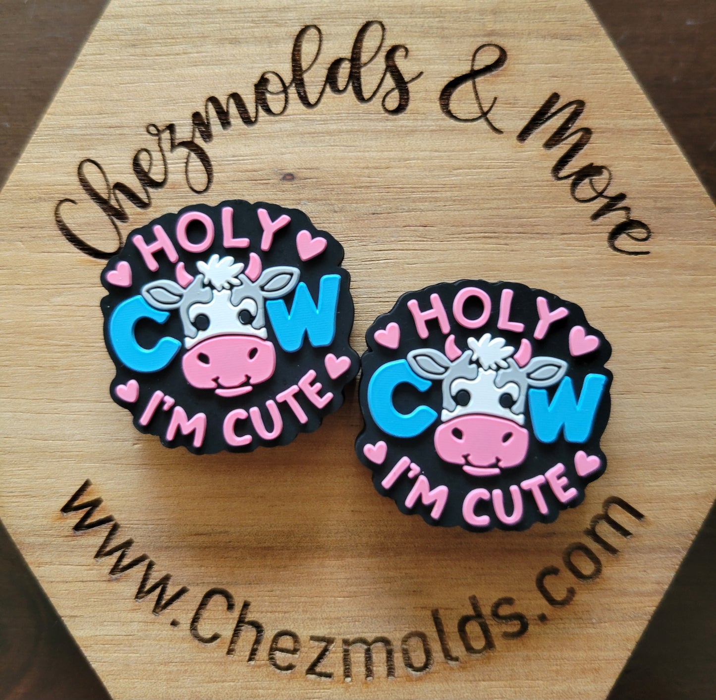 holy cow im cute- Silicone focal Bead