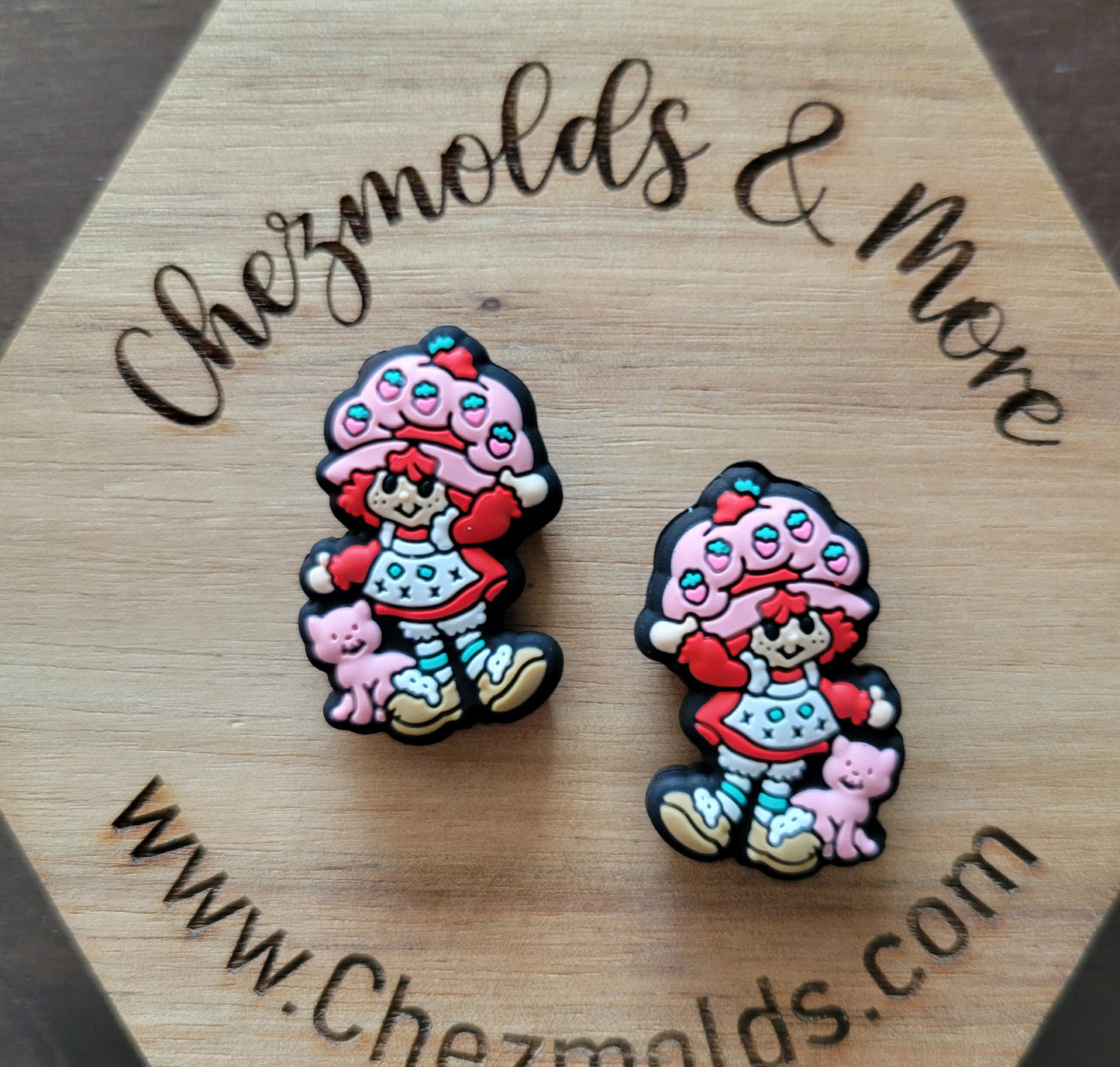 original strawberry girl- Silicone focal Bead