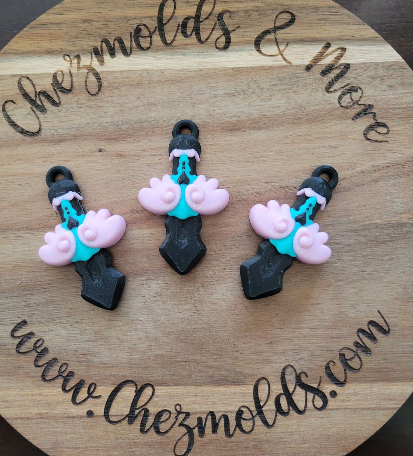 Beadable 3d printed -chibi sword