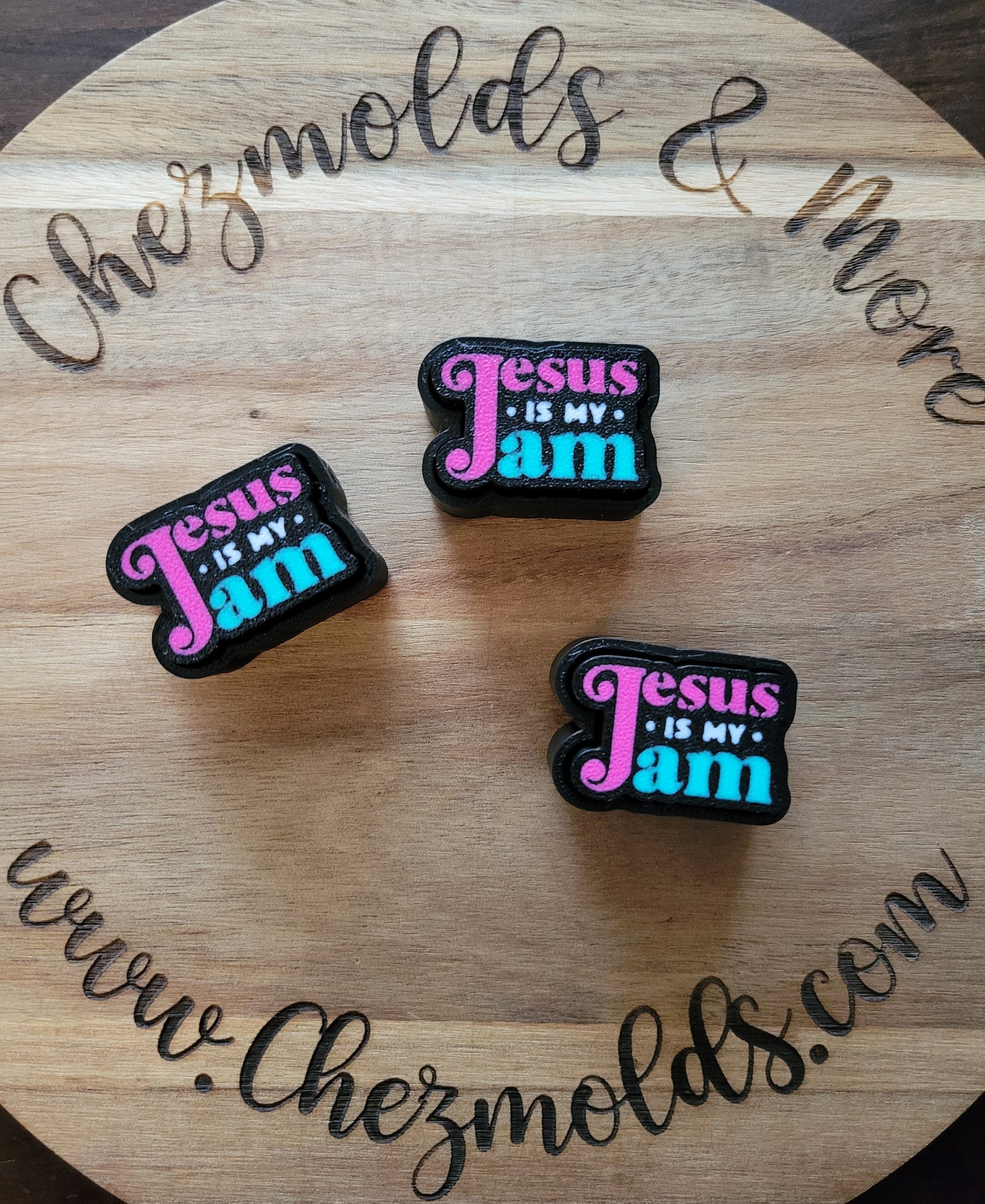 CE 3d printed fidget clicker- with keychain hole -Jesus is my jam