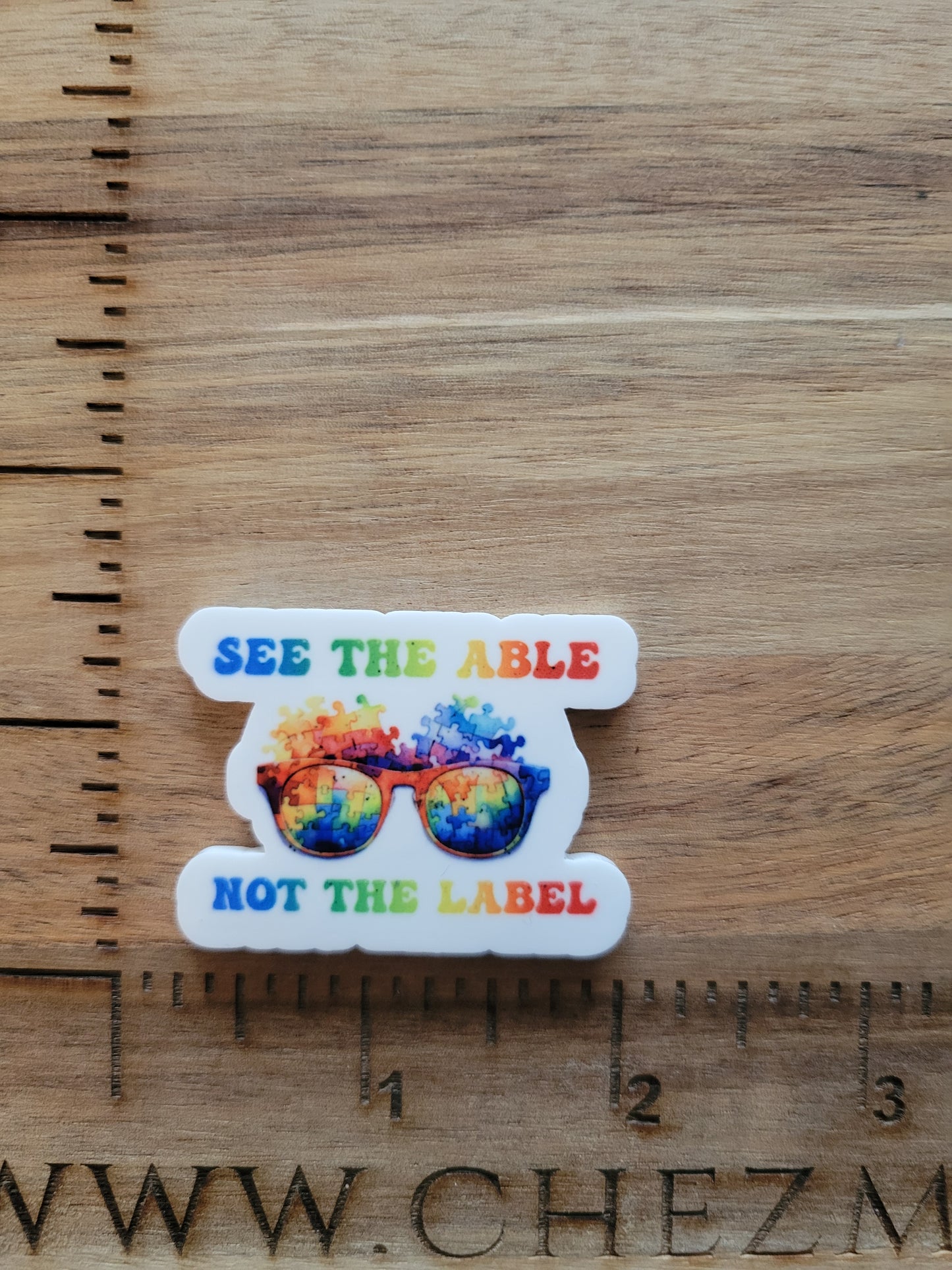 uv printed acrylic-see the able not the label sunglasses