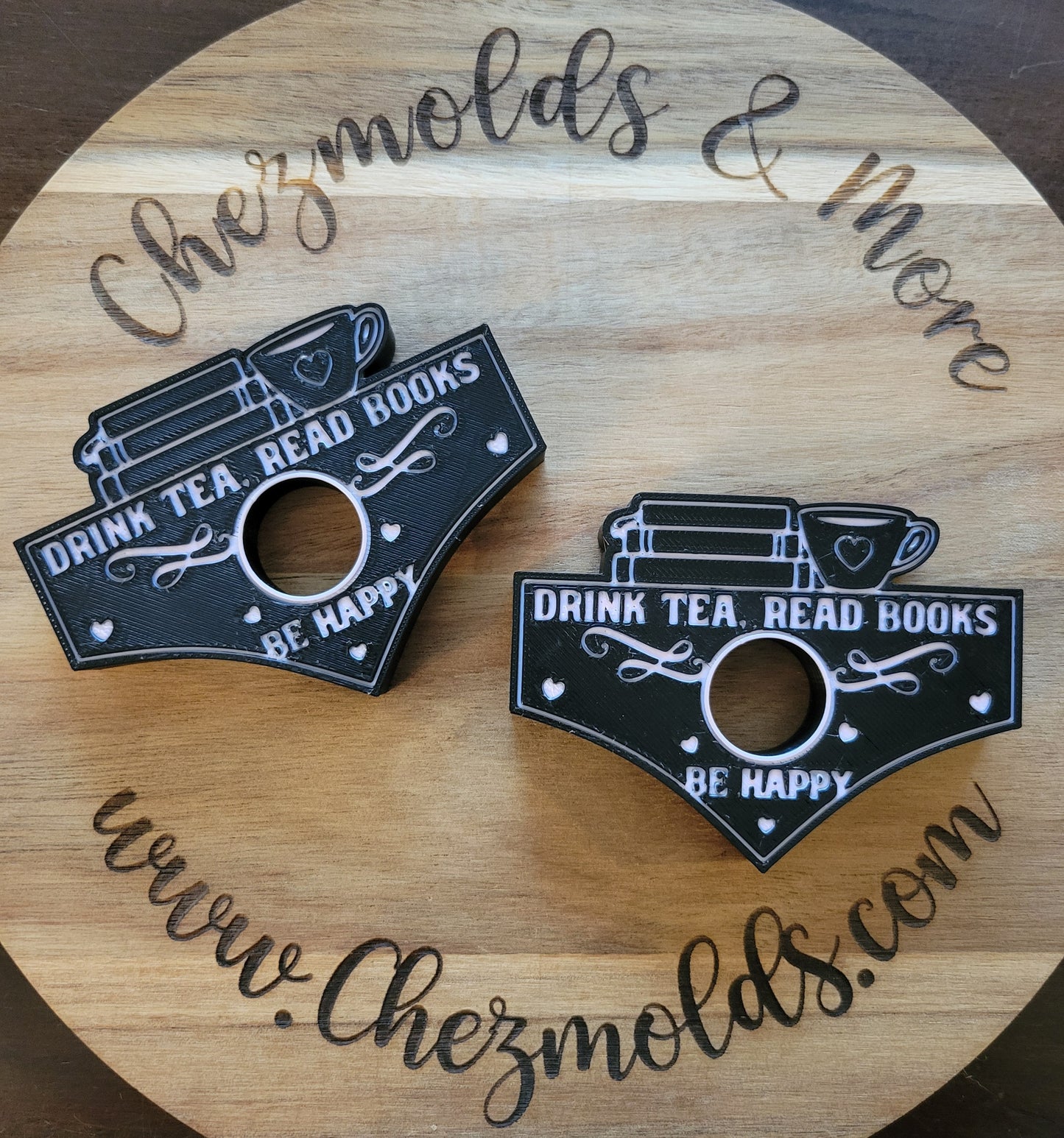 CE 3d printed Beadable Page holder- drink tea