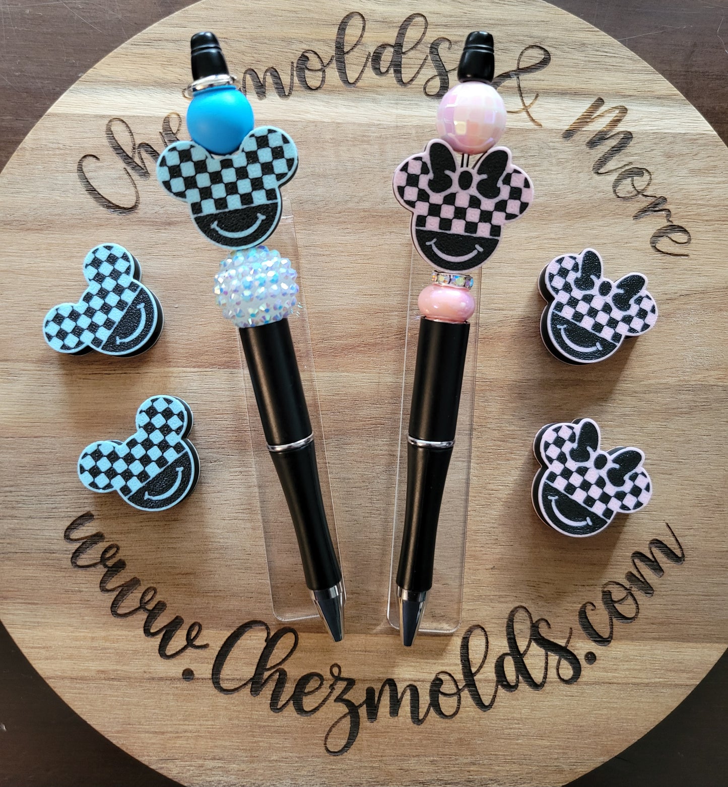 CE 3d printed focal -checkered mouse