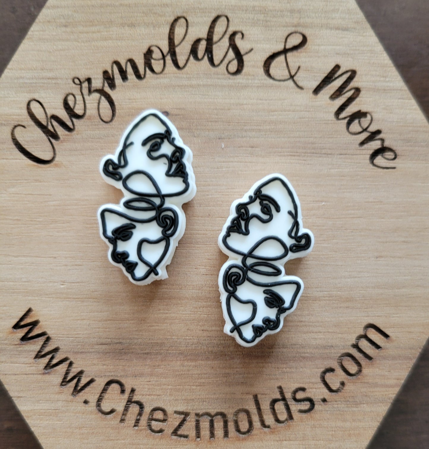 Drama faces- focal Bead