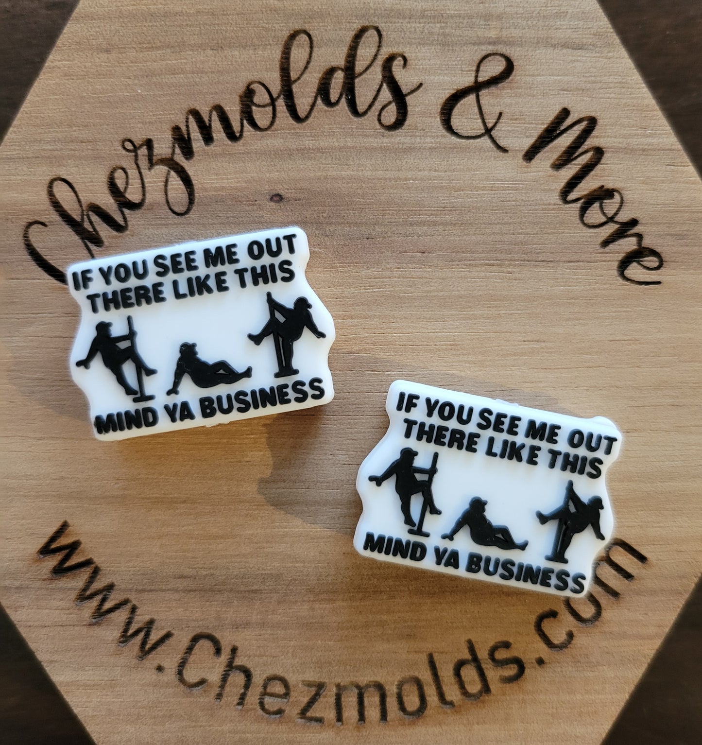 mind ya business- Silicone focal Bead