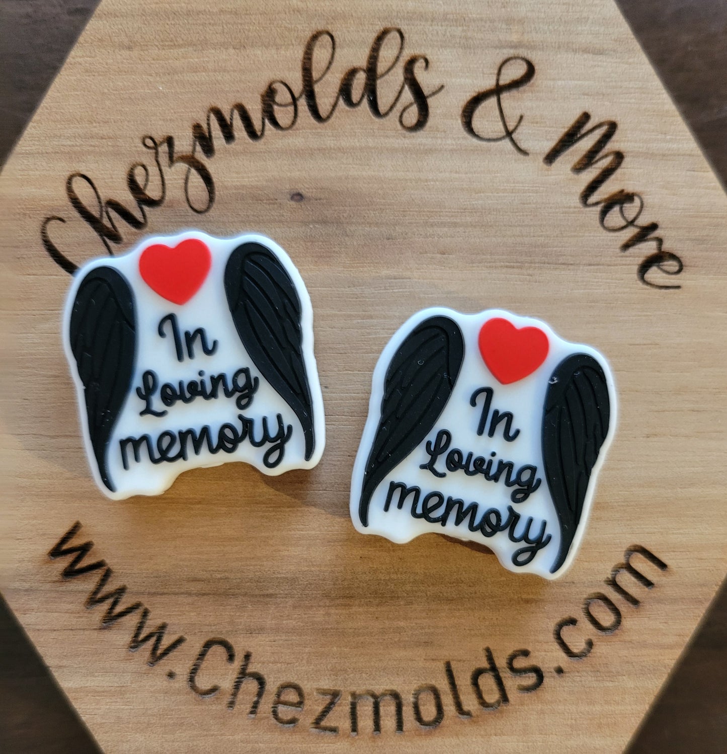 in loving memory- Silicone focal Bead