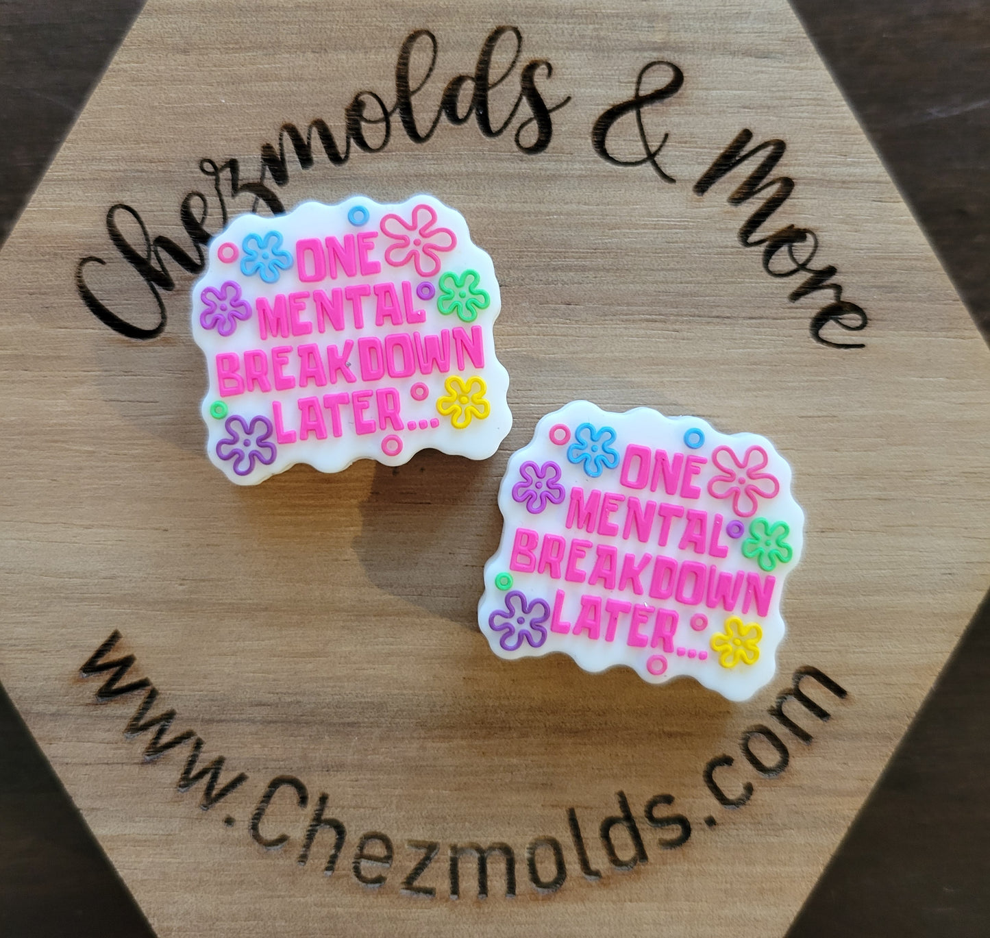 one mental breakdown later- Silicone focal Bead