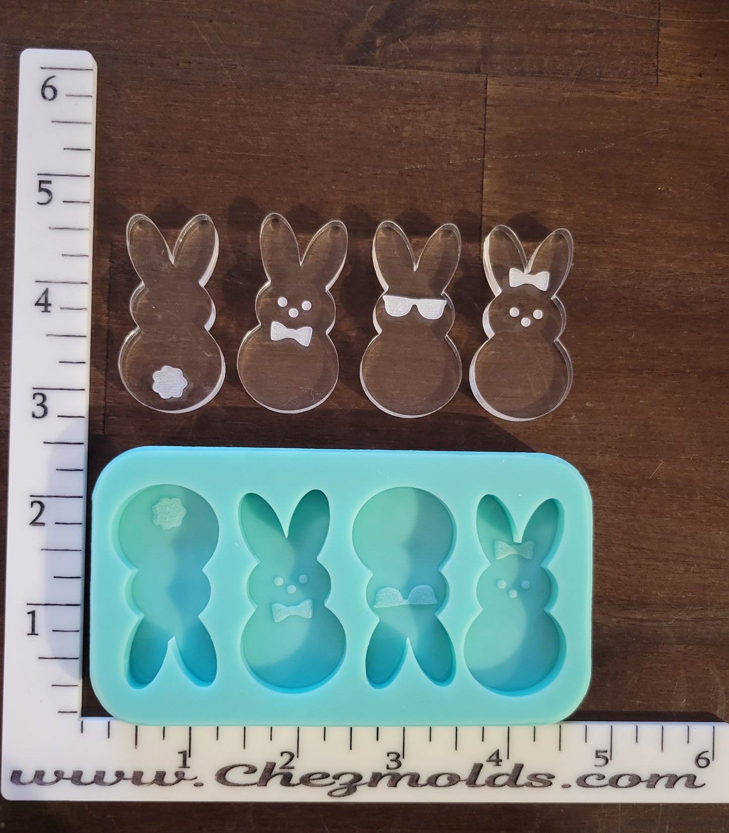 mini peep pallet mold- badge size