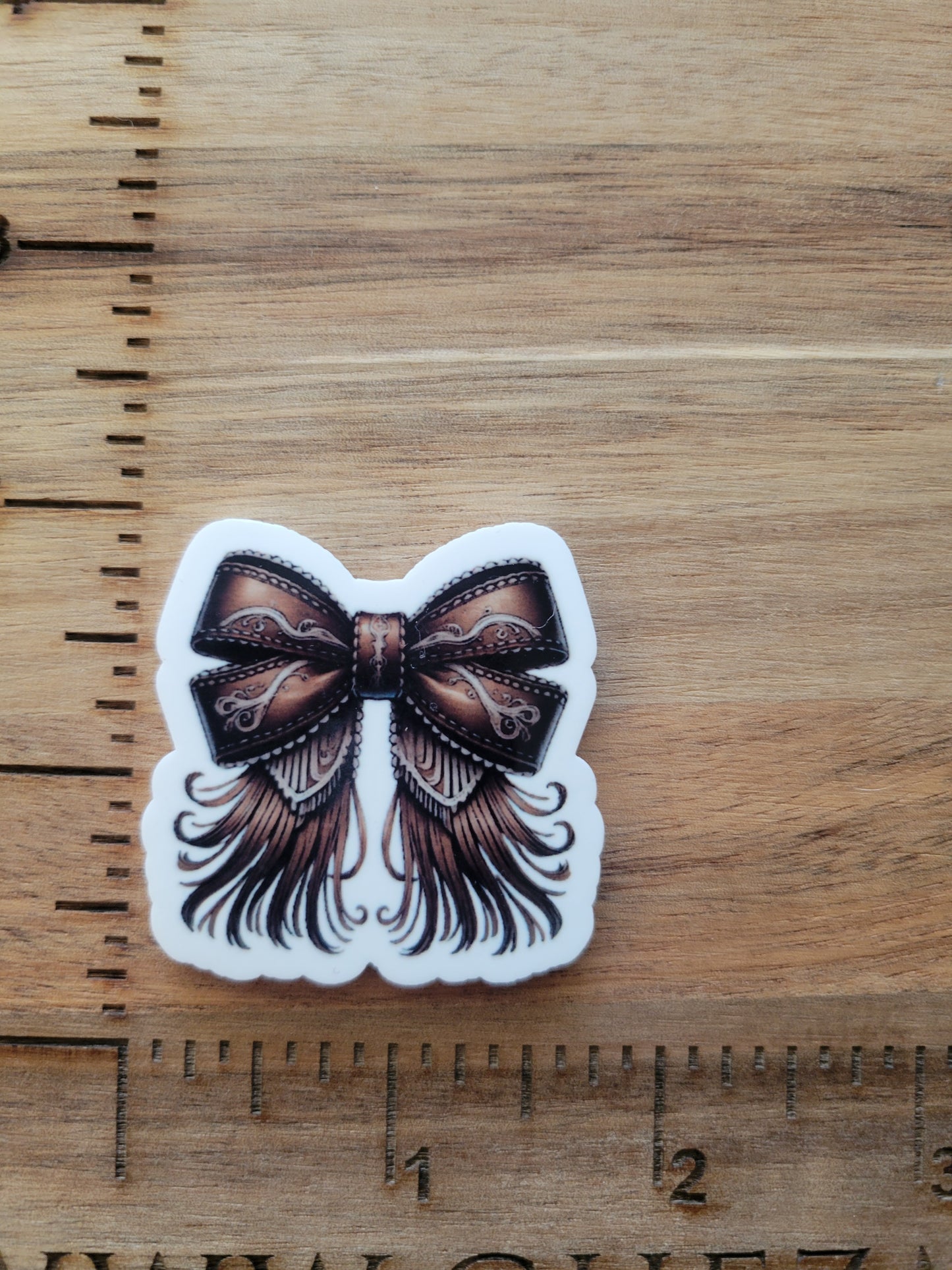 uv printed acrylic-western bow