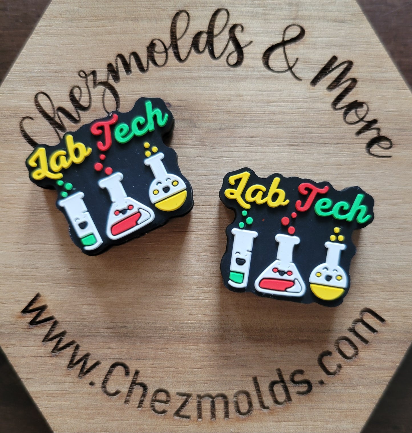 lab tech- silicone focal Bead
