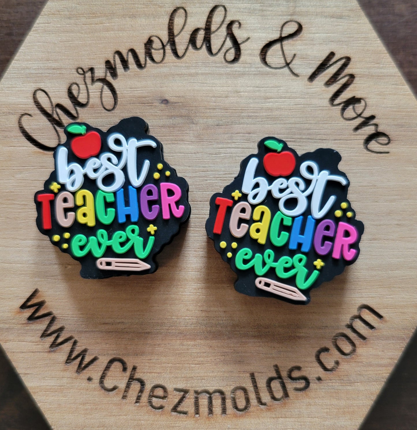 best teacher ever- silicone focal Bead