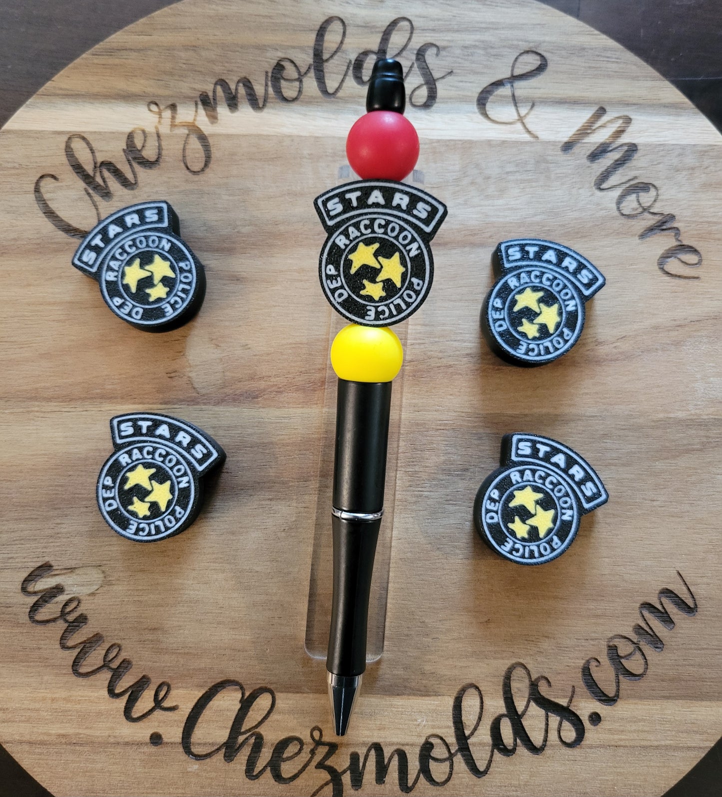 CE 3d printed focal bead -stars rac pd