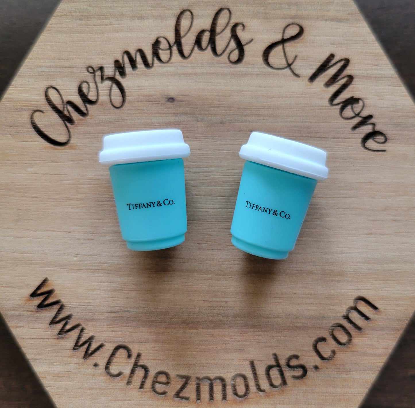 3d tiff coffee - silicone focal Bead