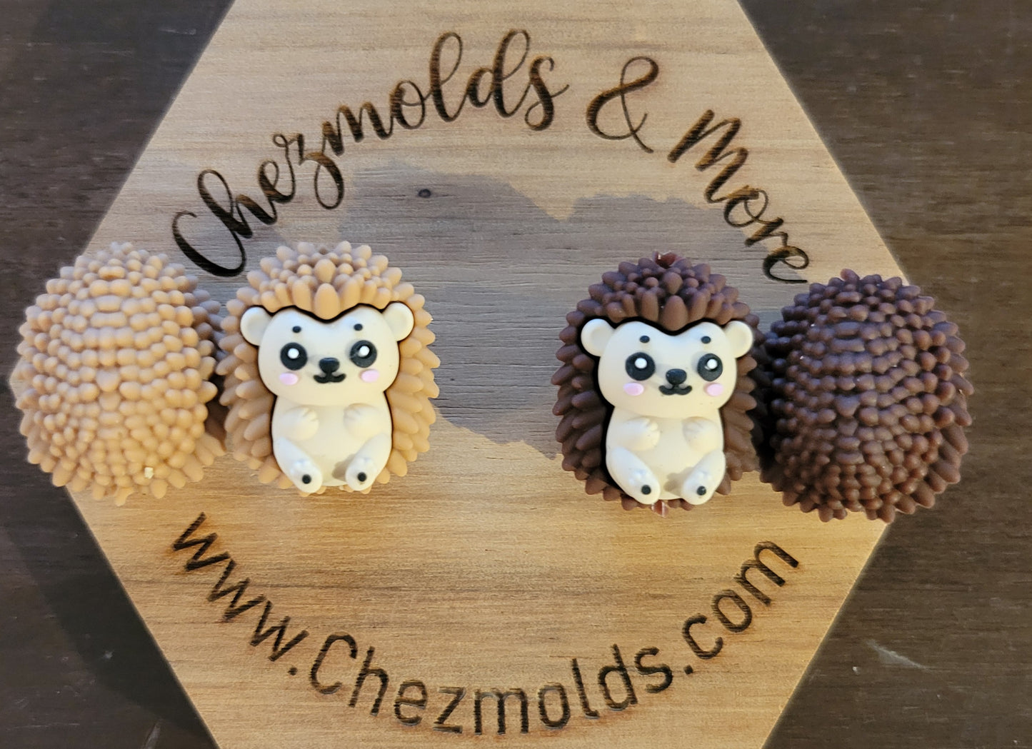 3d Hedgie- silicone focal Bead