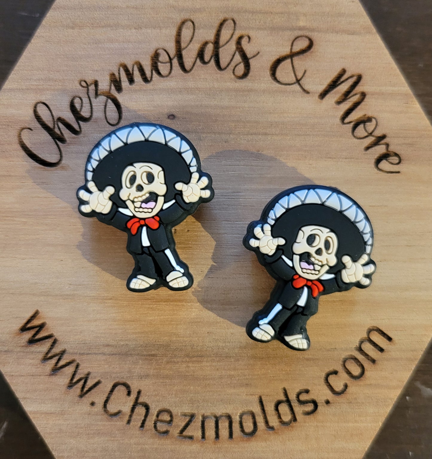 skelly man- silicone focal Bead