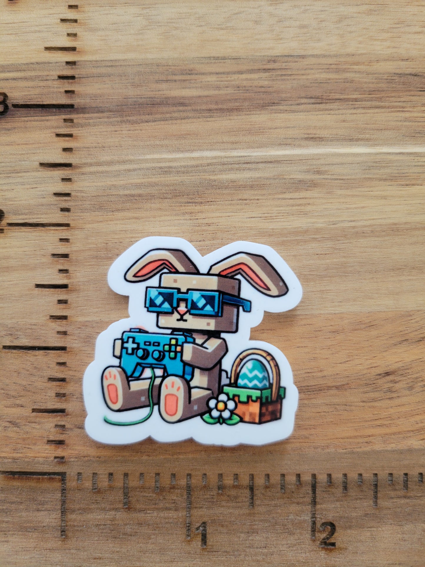 uv printed acrylic flatback-minecraft bunny
