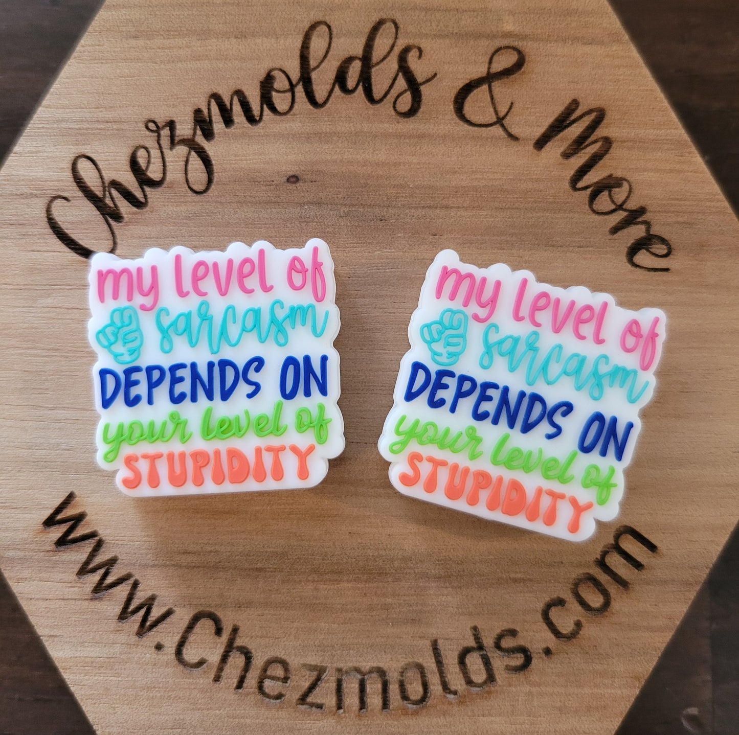 my level of sarcasm depends on your level of stupidity - silicone focal Bead