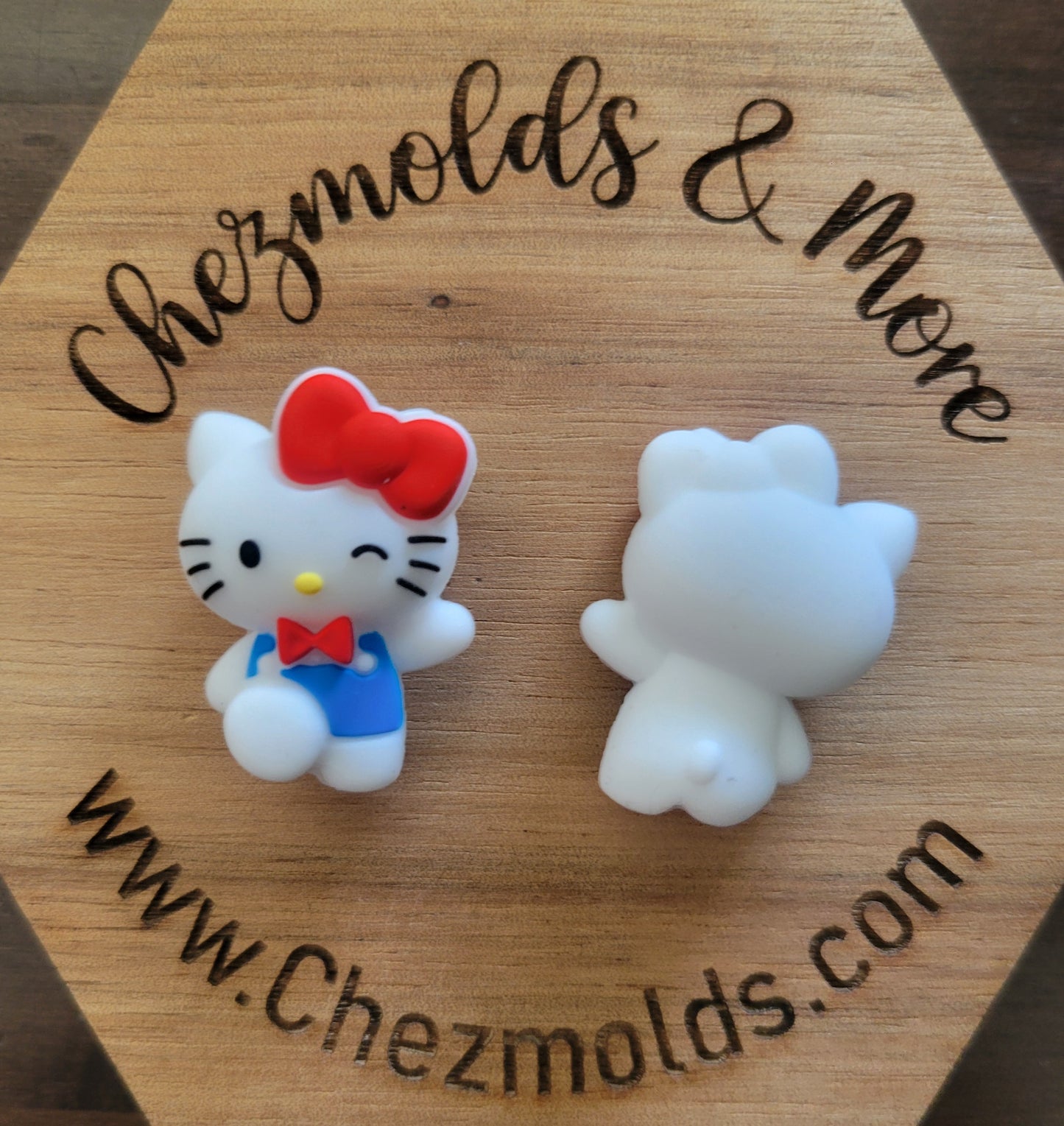 3d HK blue outfit- Silicone focal Bead