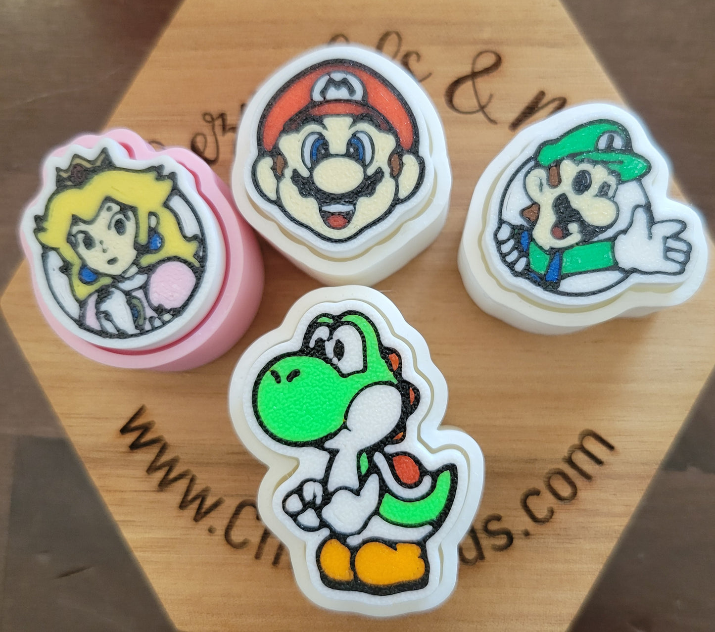 CE 3d printed fidget clicker- with keychain hole -mario