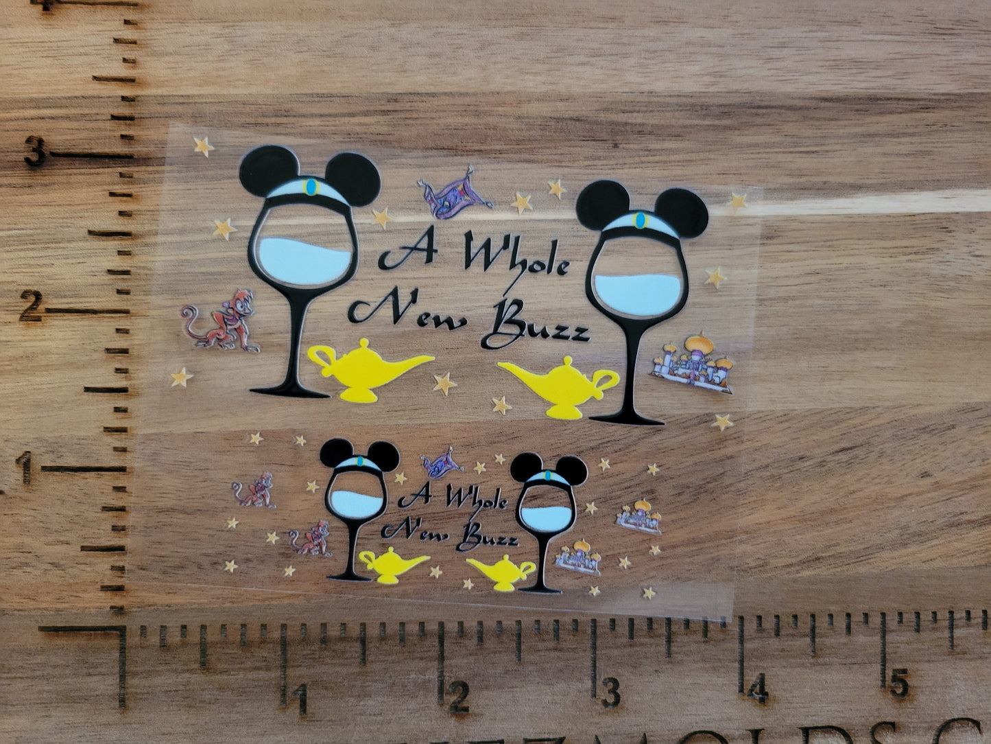 UV DTF transfer for tumbler keychain- whole new buzz