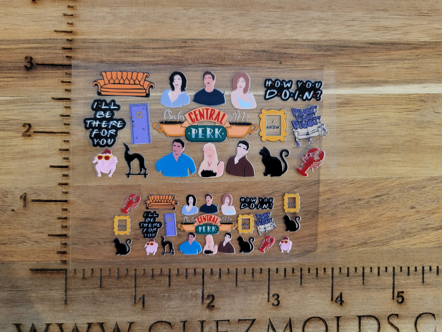 UV DTF transfer for tumbler keychain-Friends- central perk