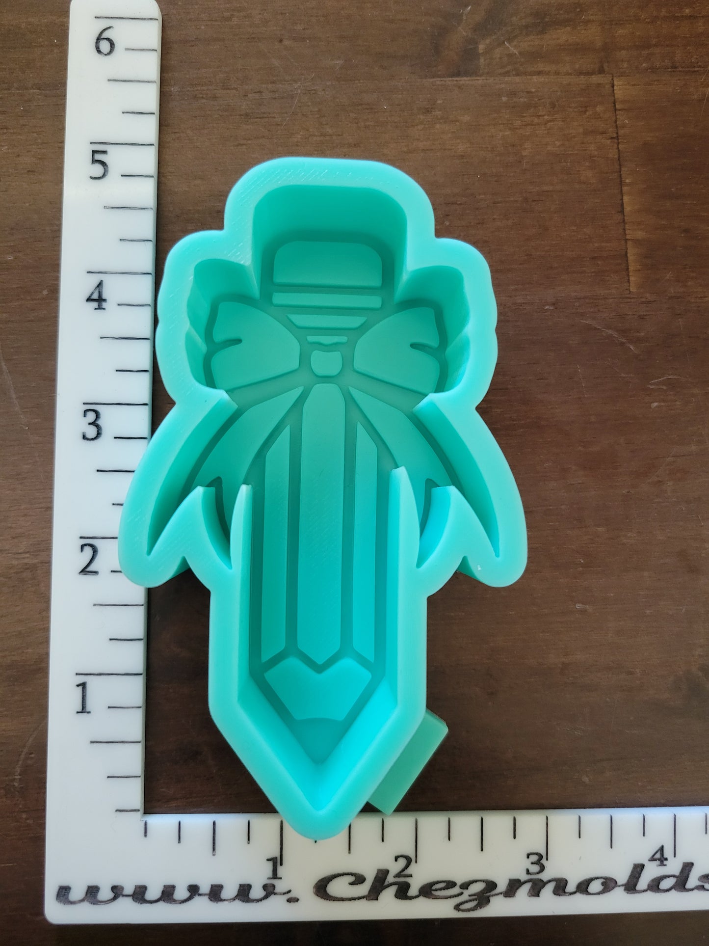 Freshie mold - pencil with bow