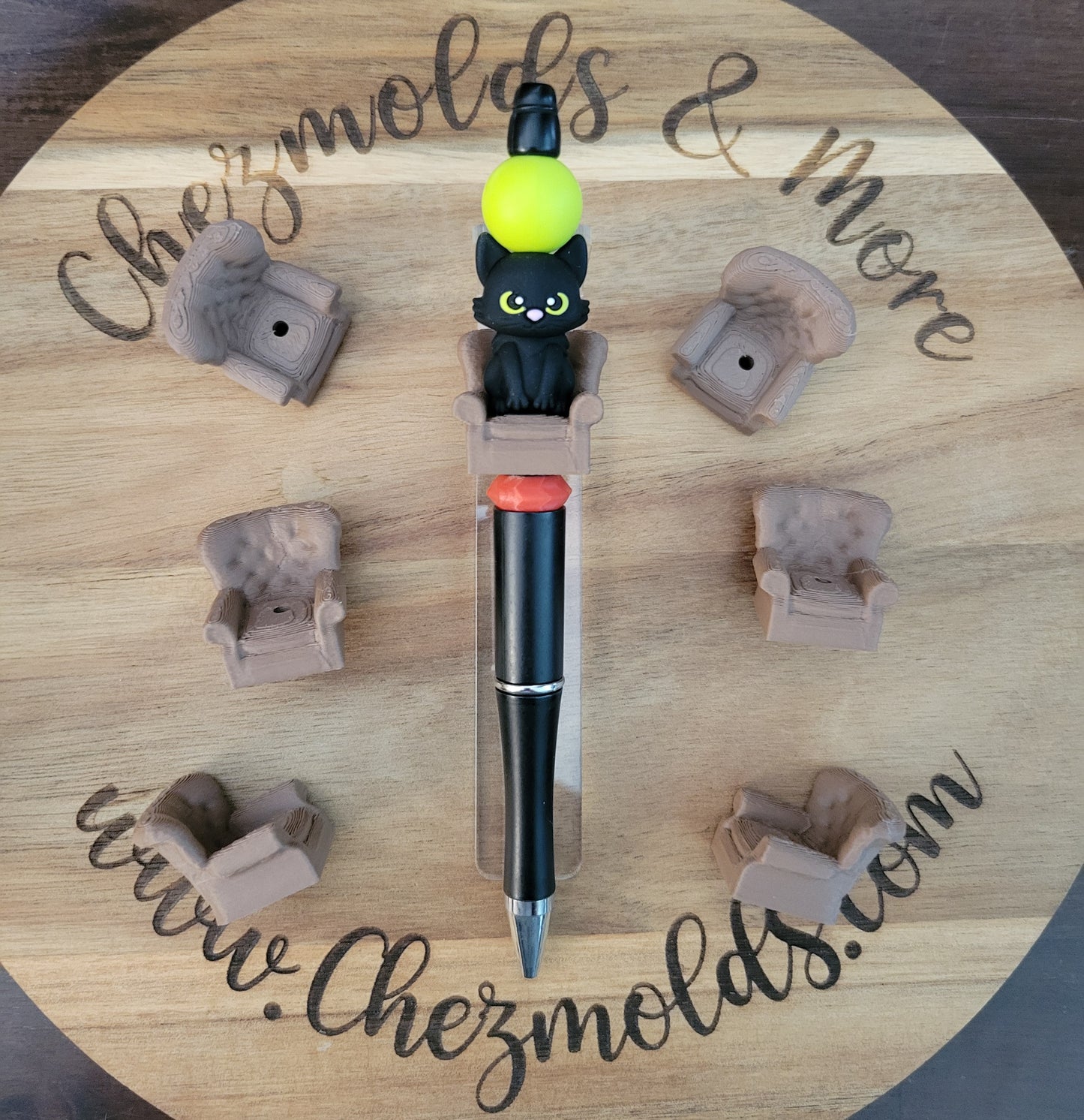 CE 3d printed focal Bead - armchair