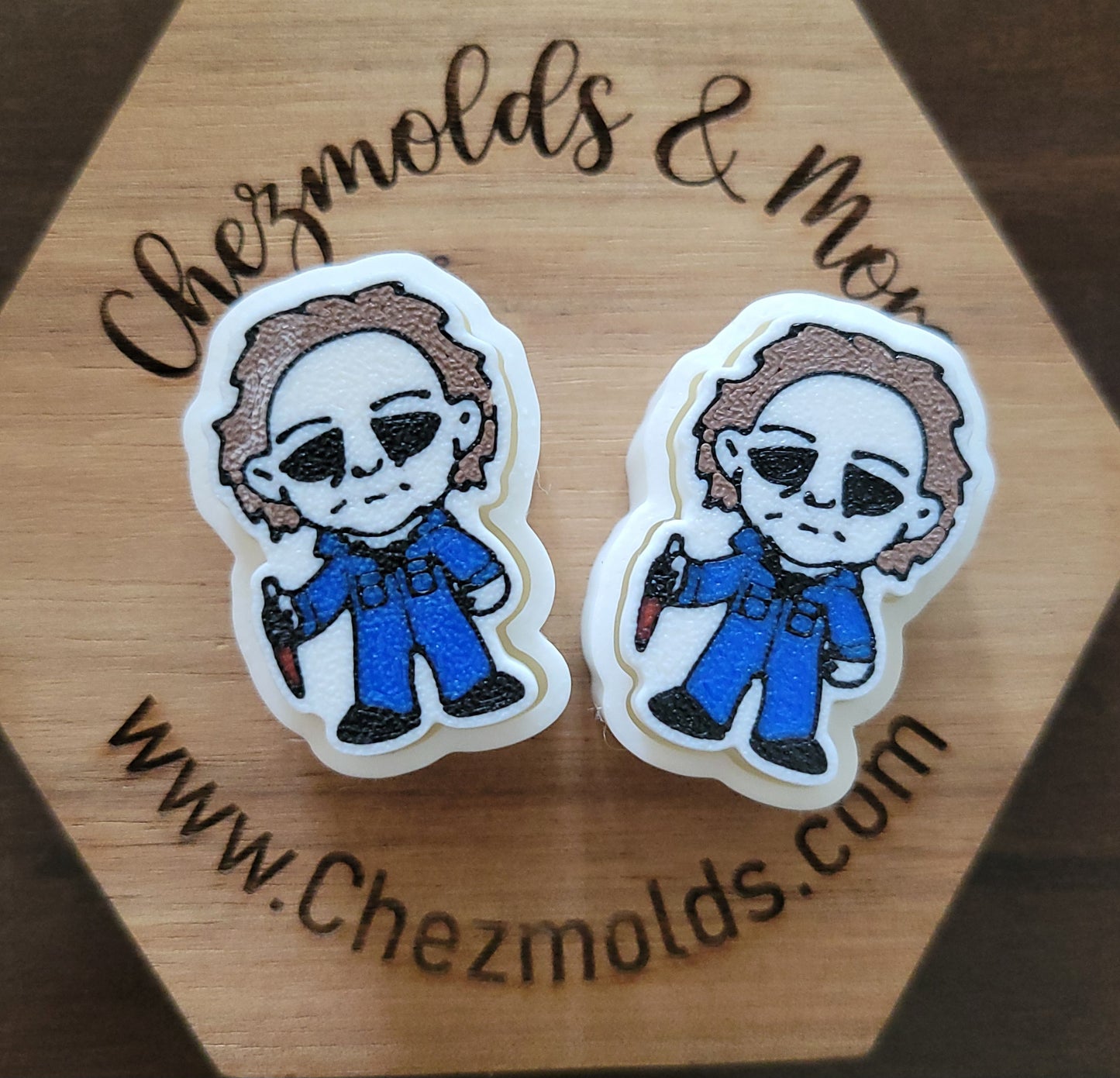 CE 3d printed fidget clicker- with keychain hole -knife mike