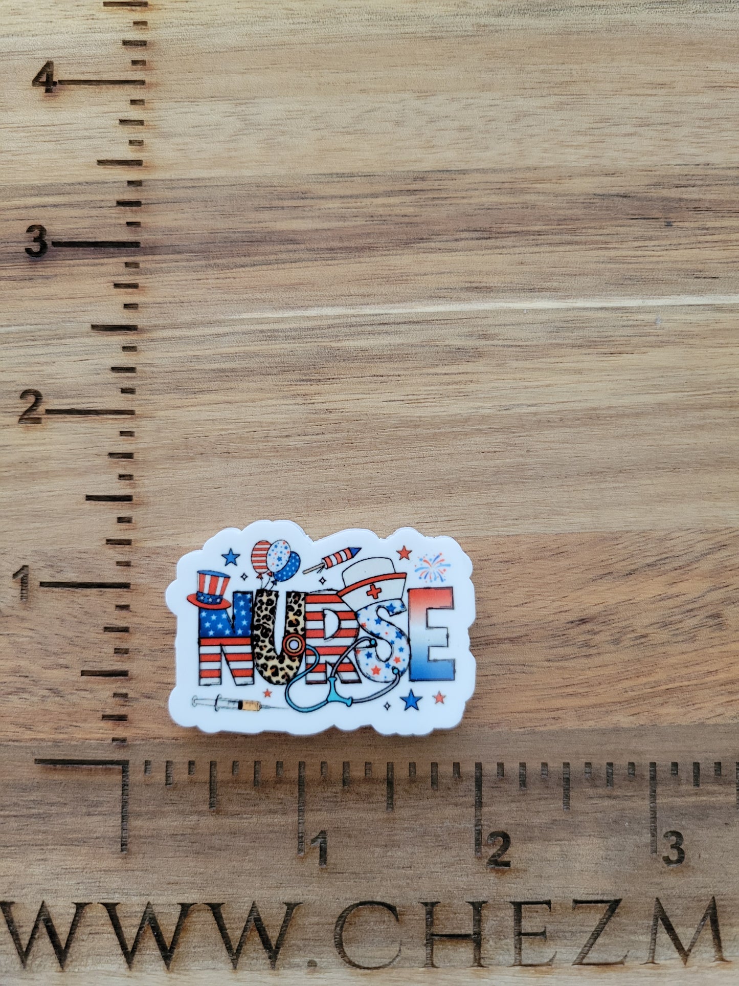 uv printed acrylic flatback- USA nurse