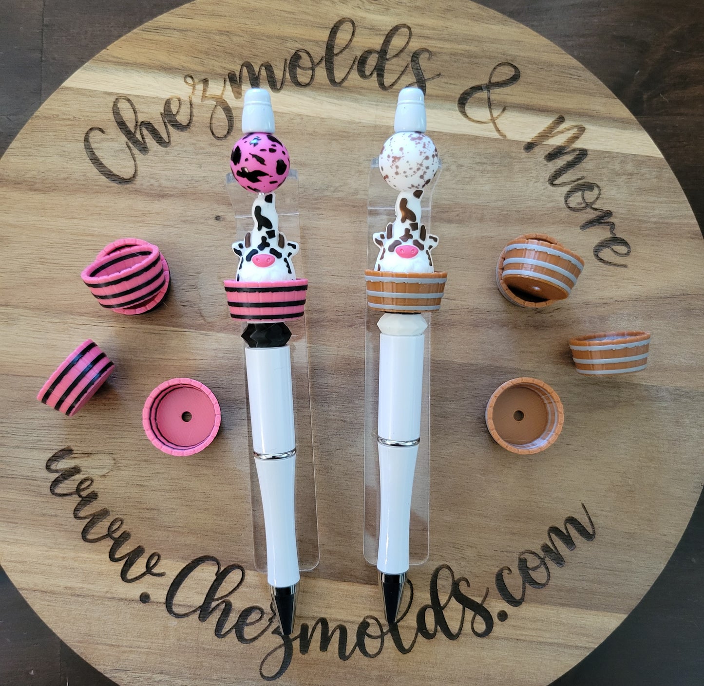 CE 3d printed focal Bead-Hollow barrel