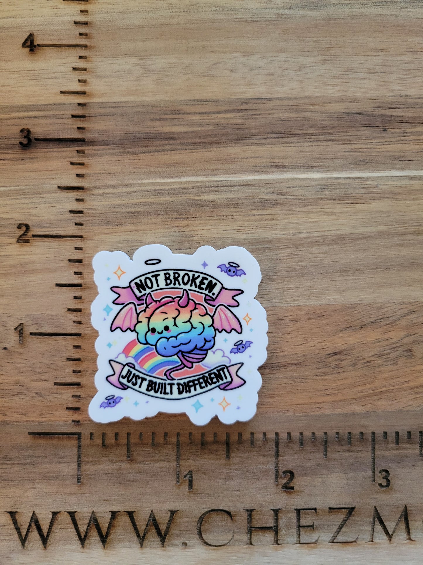 uv printed acrylic flatback-Not broken just built different