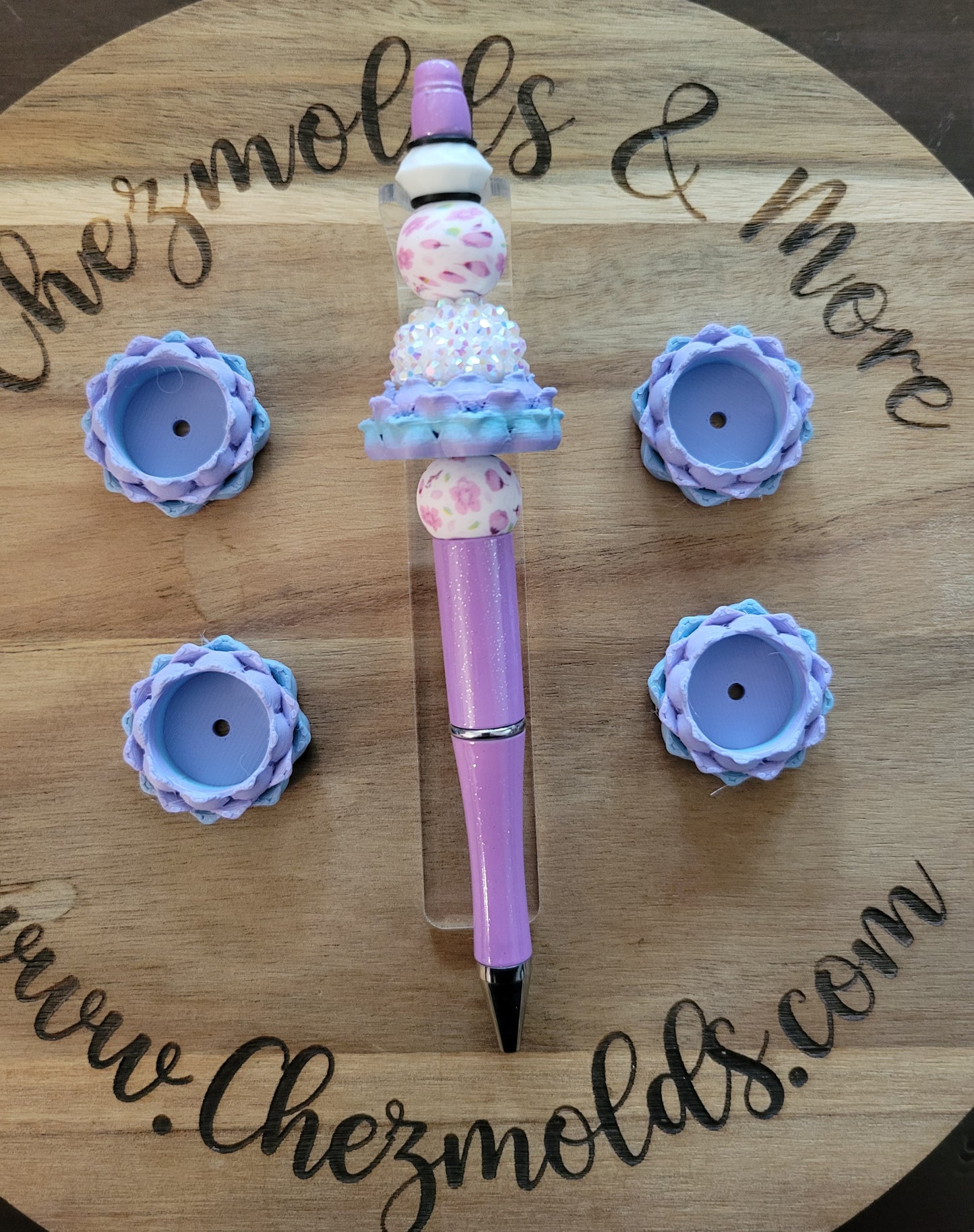 CE 3d printed focal Bead- hollow lotus bowl