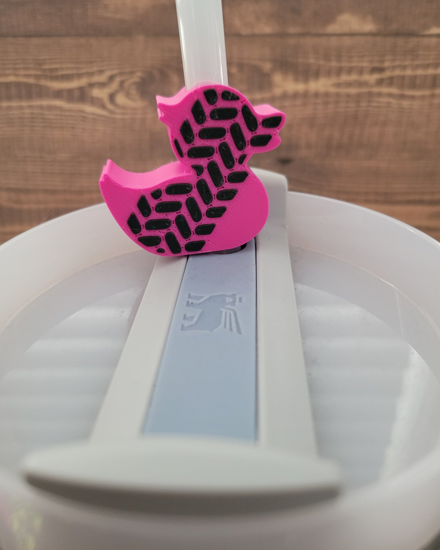 CE 3d printed- straw topper-tread ducky