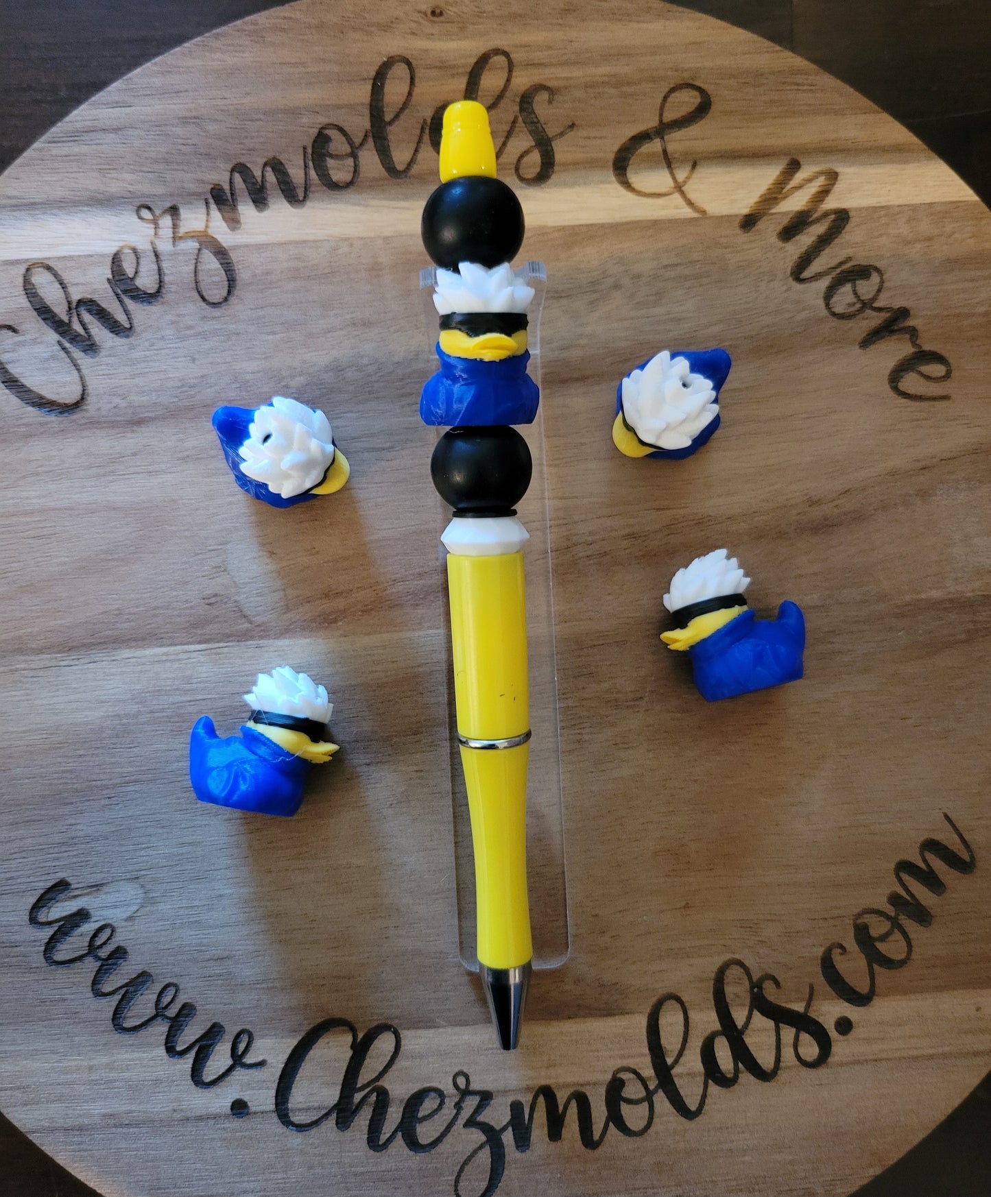 CE 3d printed focal Bead-jojo duckie