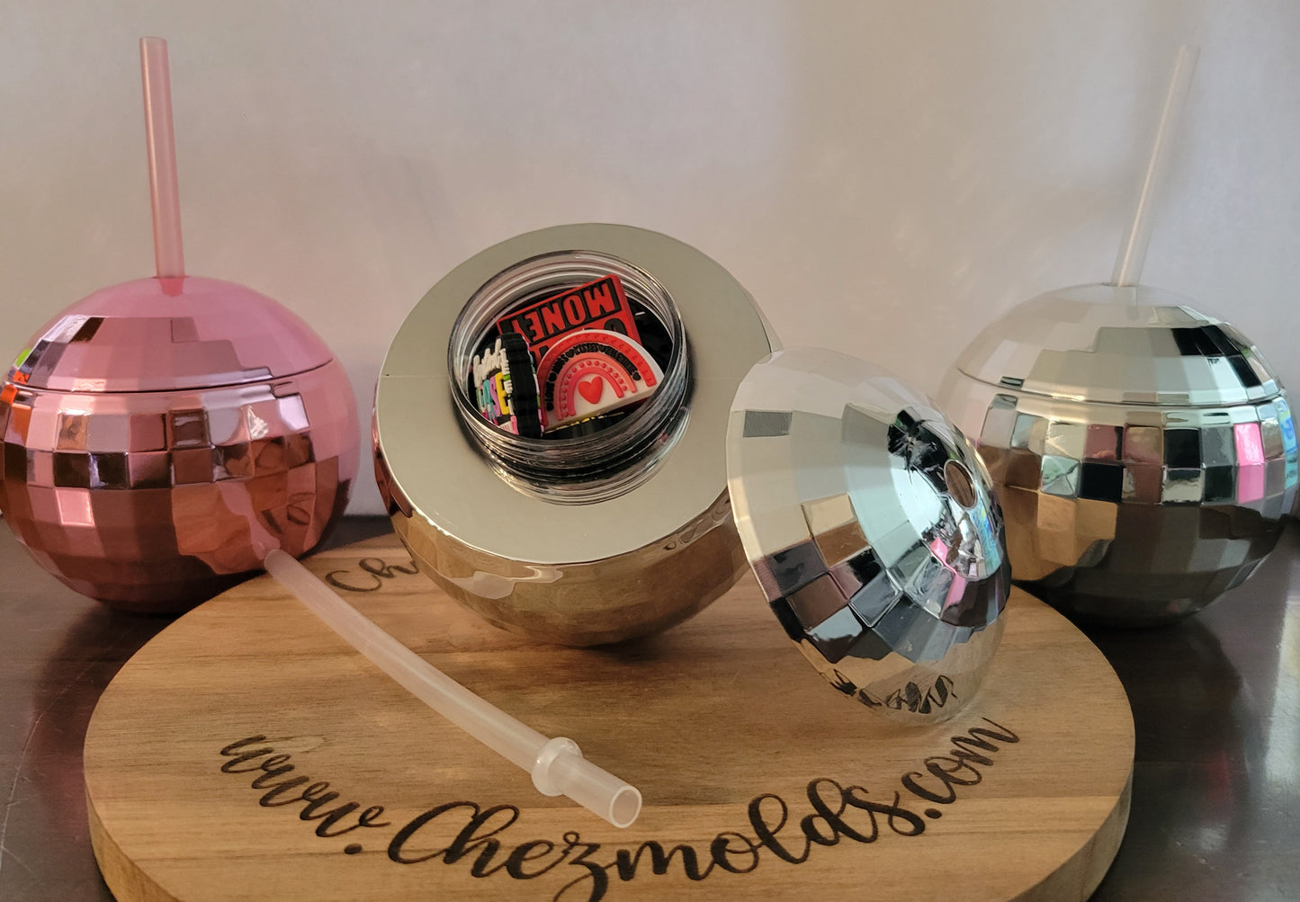 Disco Ball cup stuffed with focals!!