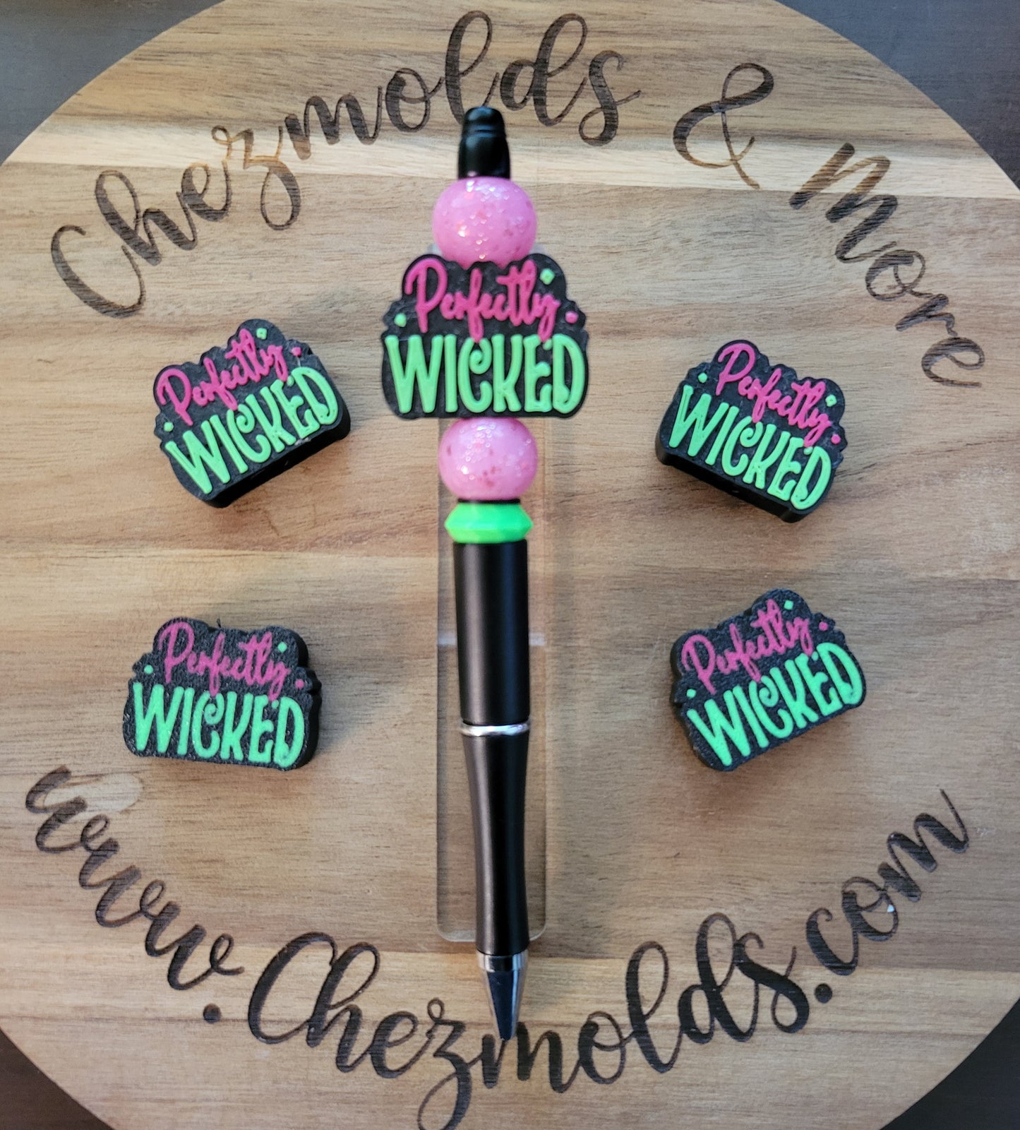 CE 3d printed focal Bead-Perfectly Wicked