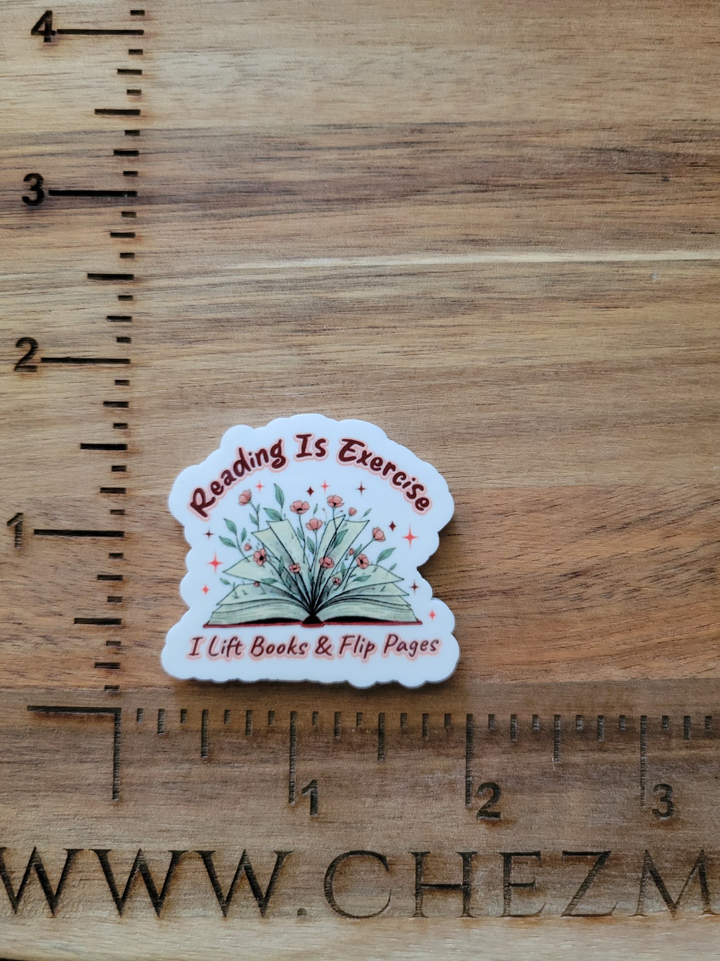 uv printed acrylic flatback-Reading exercise- lift book and flip pages