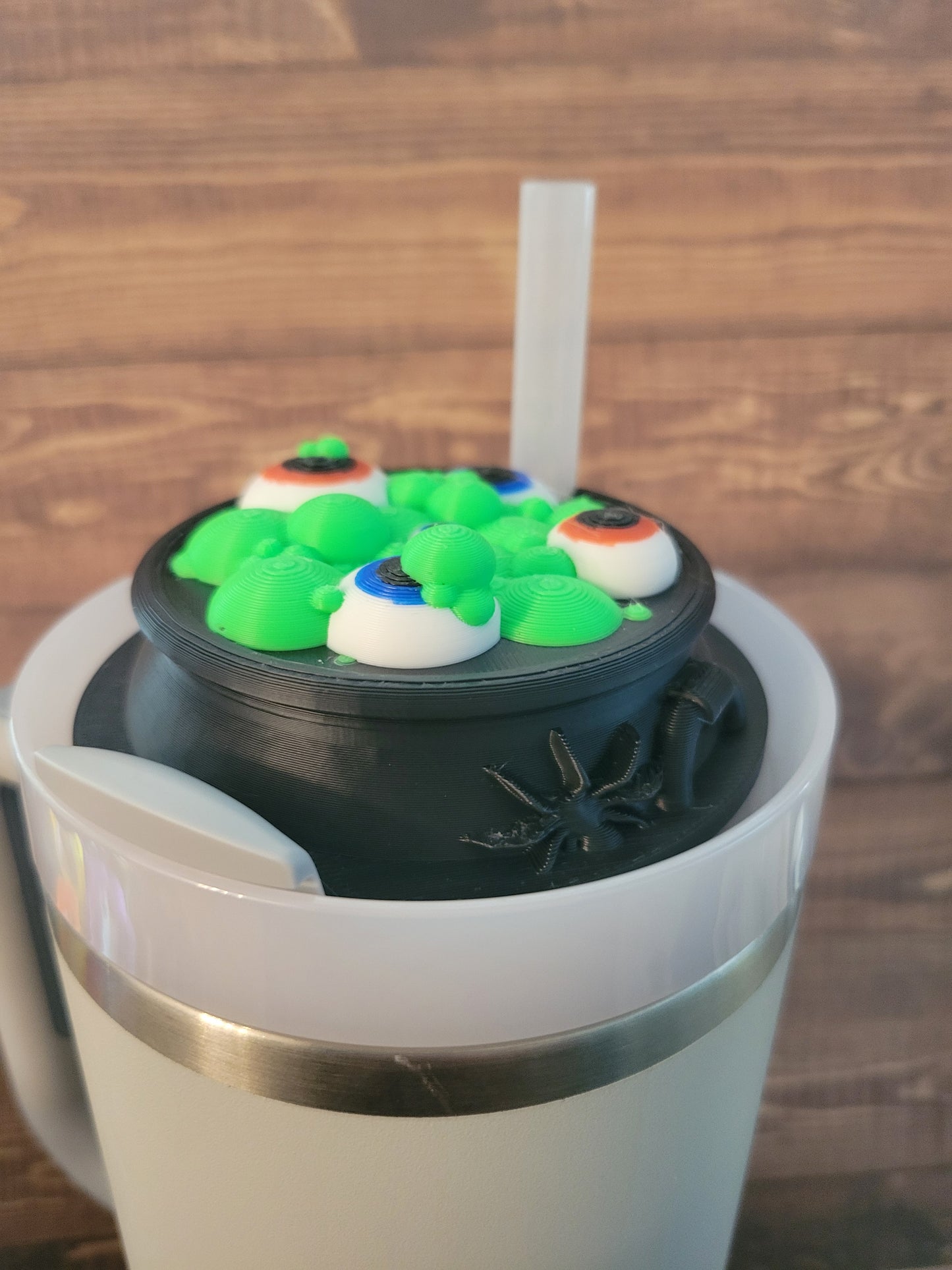 CE 3d printed 40oz topper plate-3d Cauldron with eyes