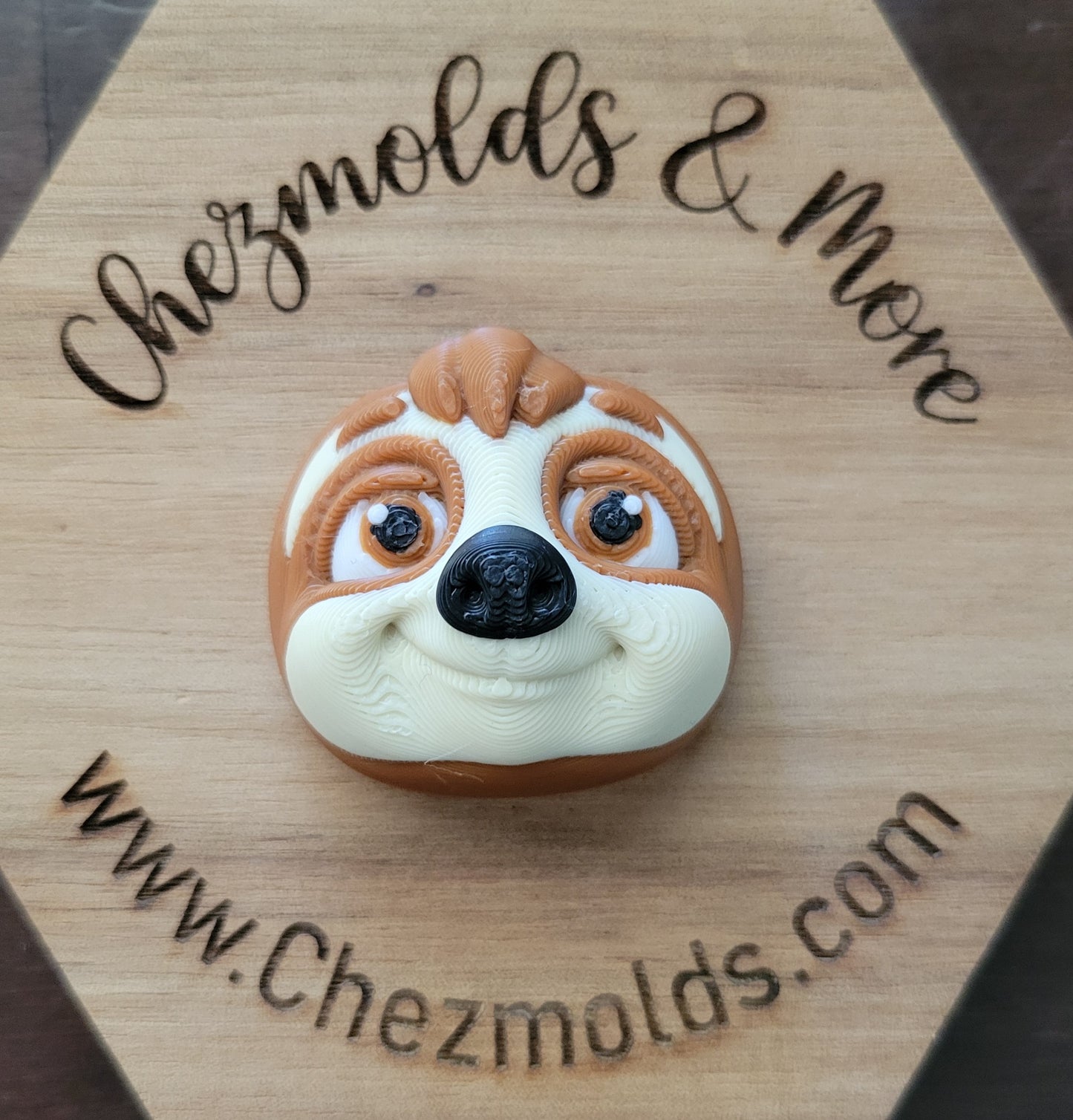 3d printed 3D flatback- sloth