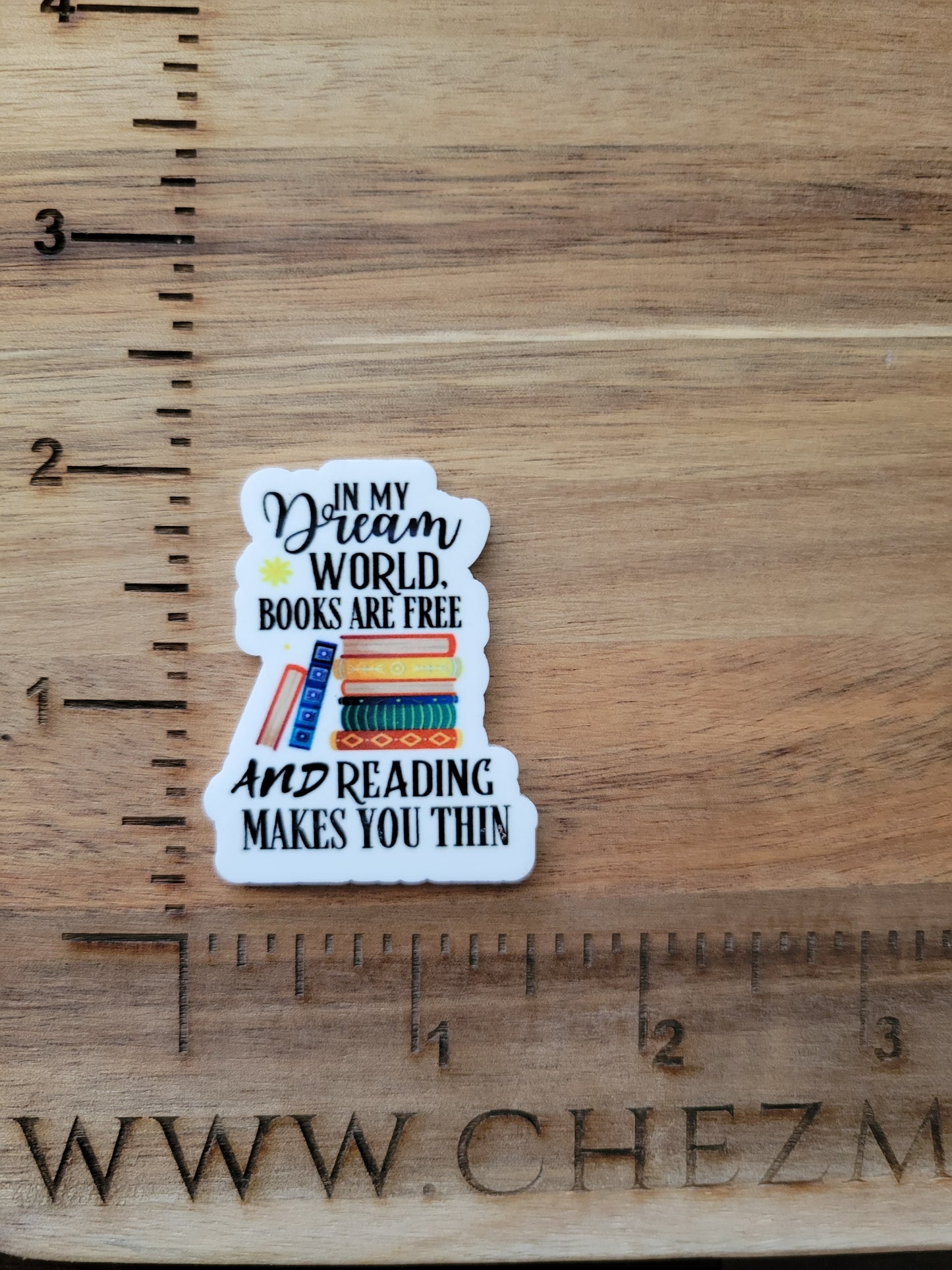 uv printed acrylic flatback-In my dream world books