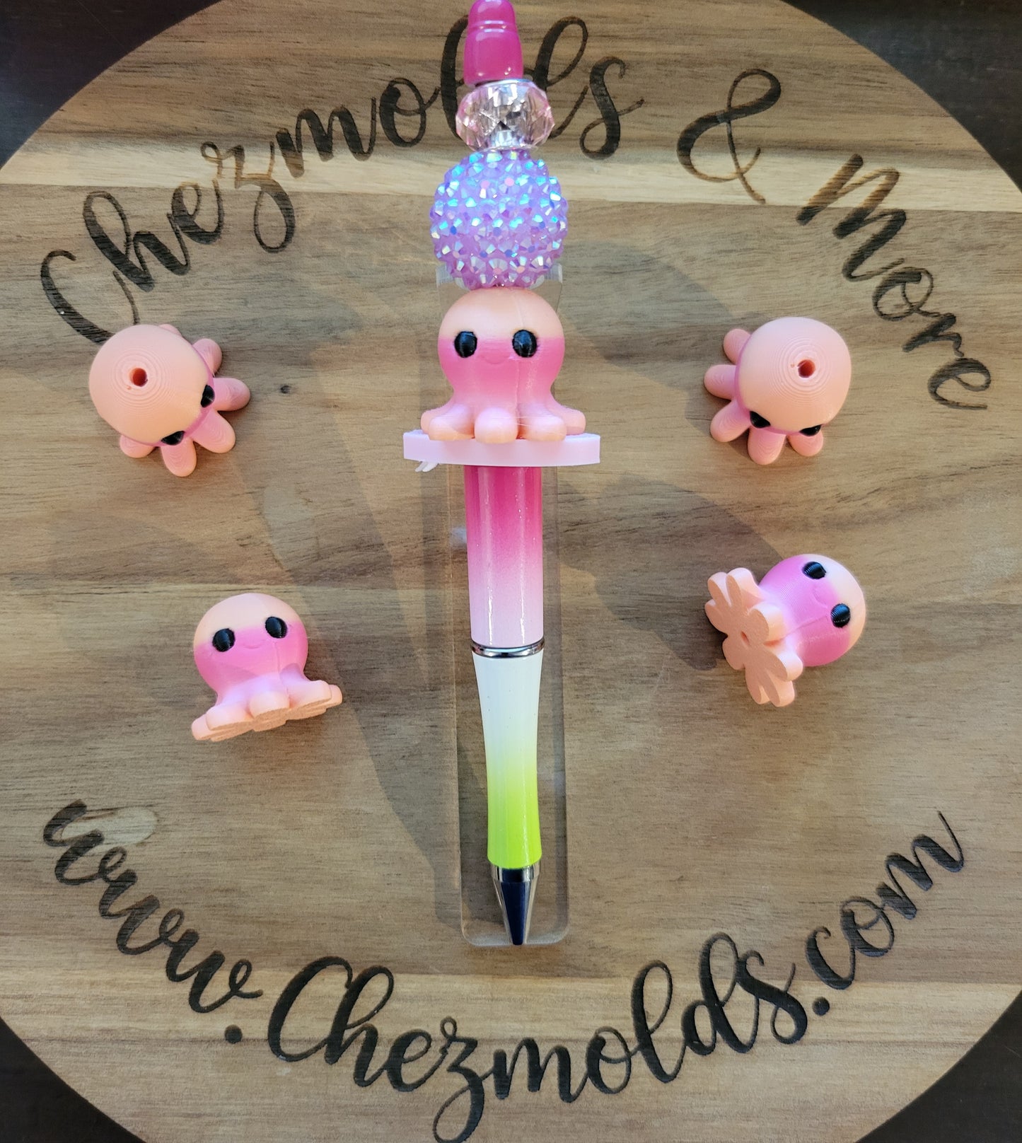 CE 3d printed focal Bead- cutie Octo