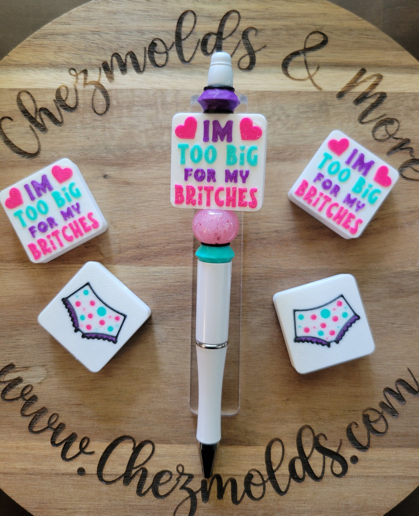 CE 3d printed focal Bead-Im too big for my britches