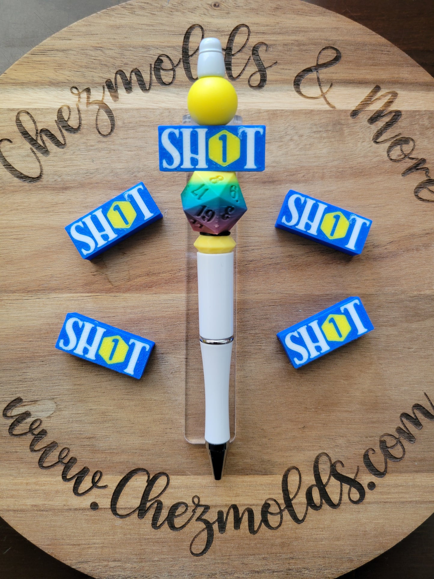 CE 3d printed focal Bead-SH1T (D&D)