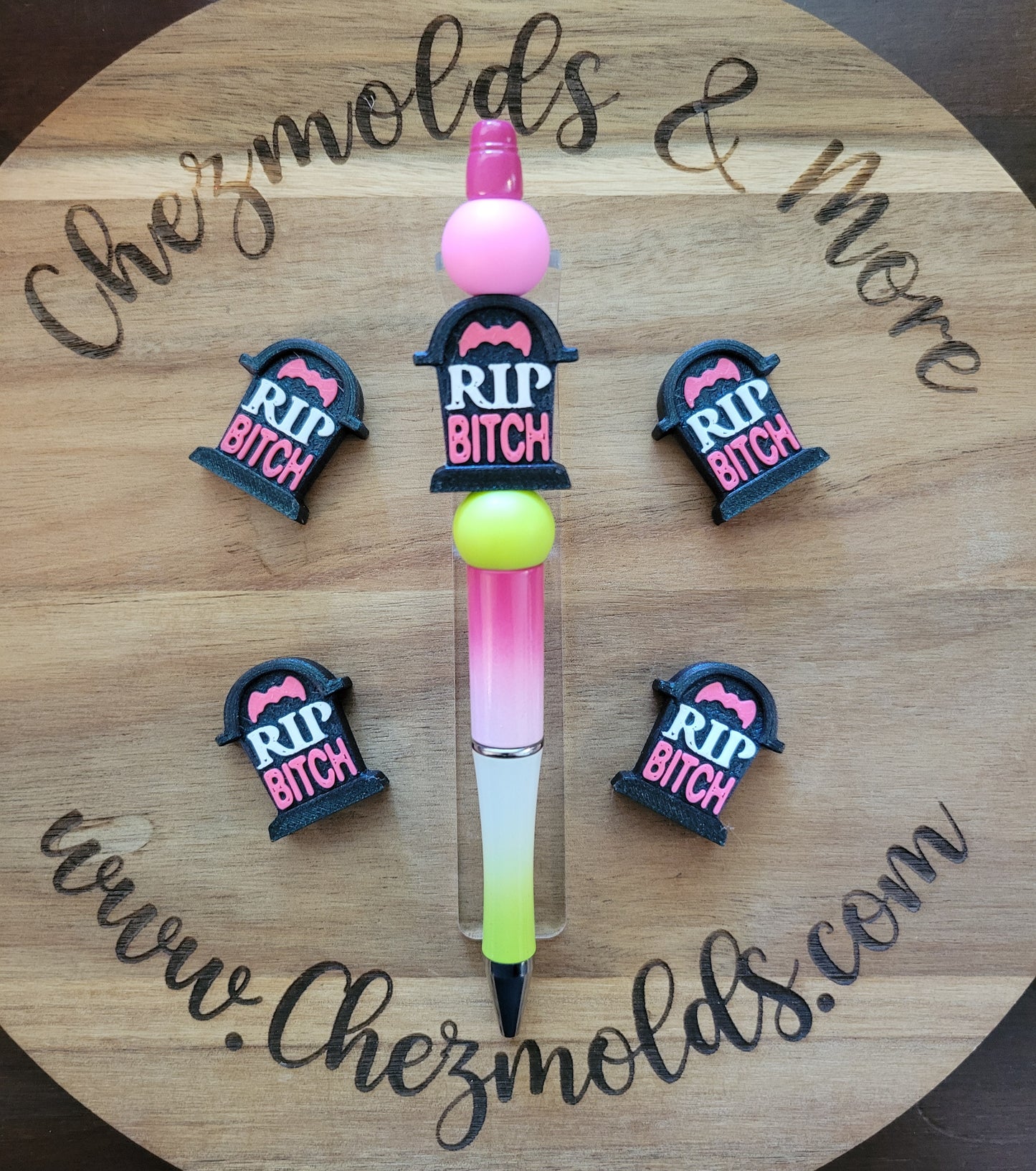 CE 3d printed focal Bead-Tombstones